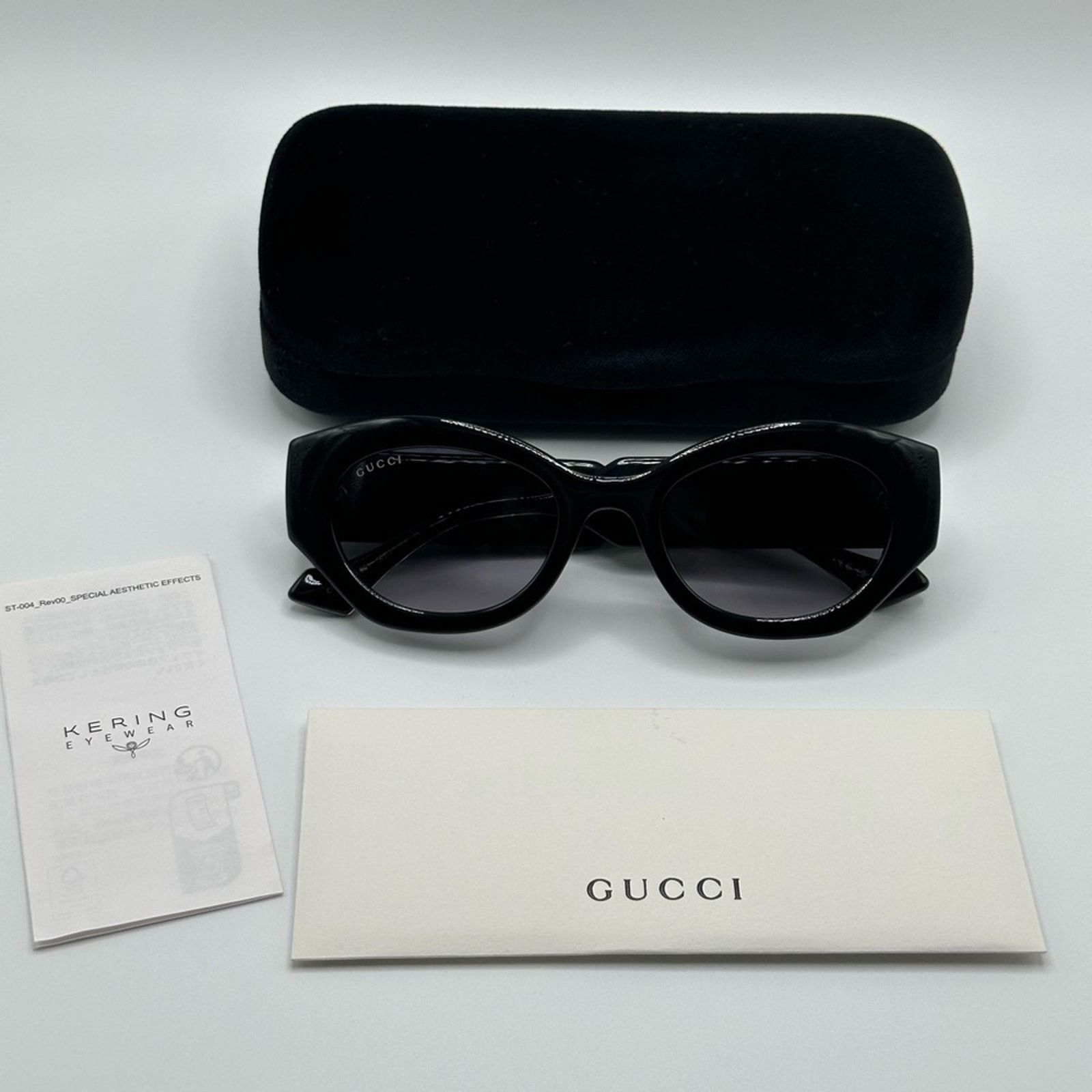 Gucci NEW Gucci Sunglasses GG1553S 001 Black Grey Gradient