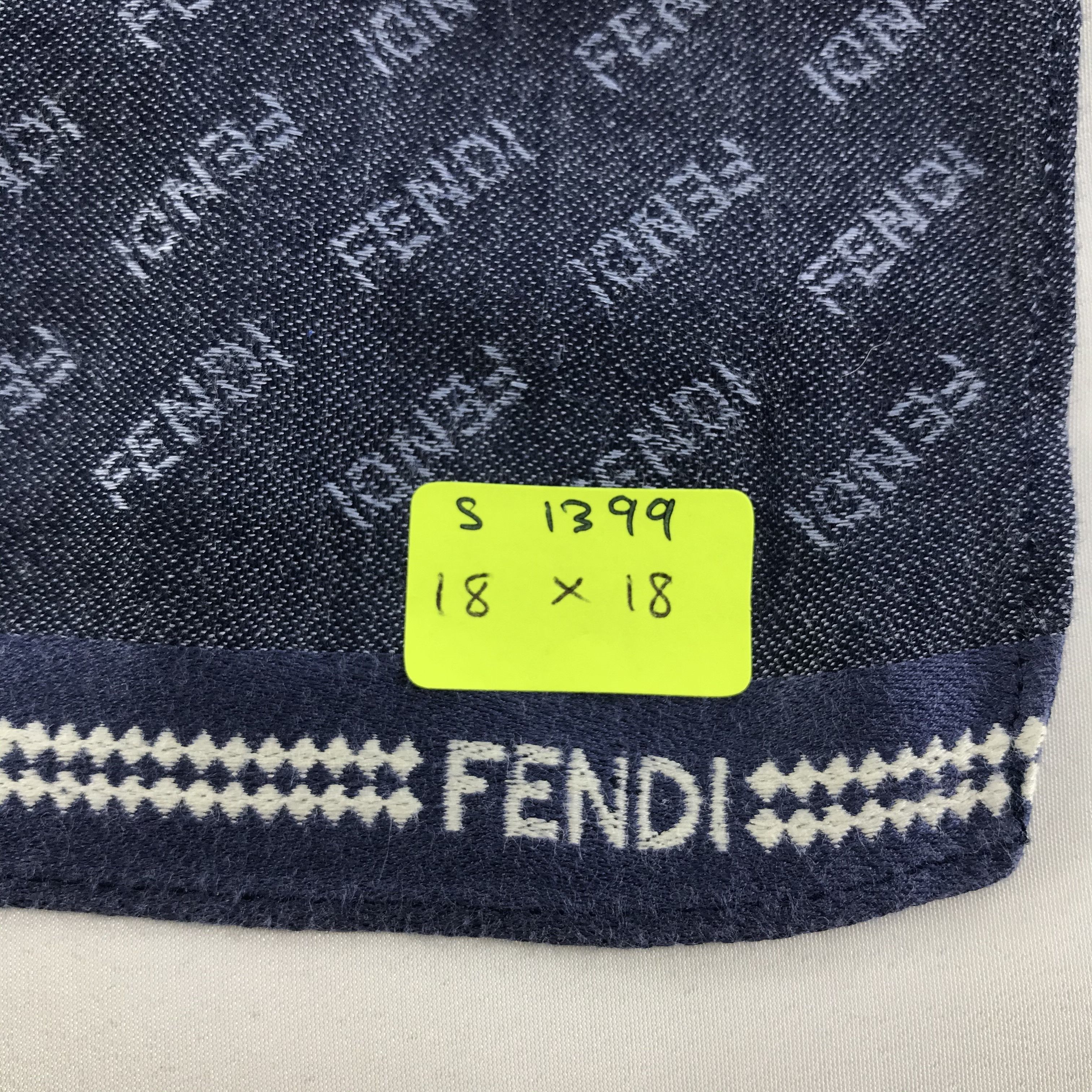 Vintage Vintage Fendi Bandana / Handkerchief / Neckerchief - S1399 Size ONE SIZE - 5 Thumbnail