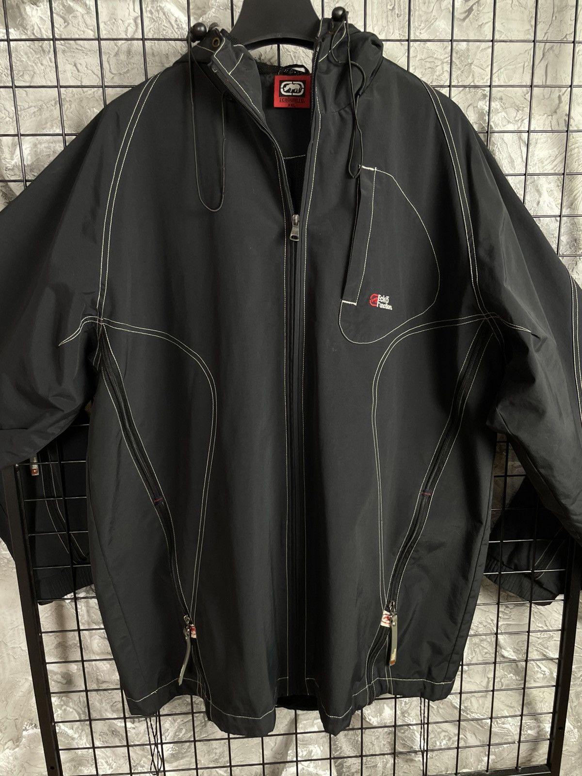 Ecko Unltd. Ecko Rare Vintage Y2K Big Logo Rap Jacket Multiple Zippers Size US XXL / EU 58 / 5 - 18 Thumbnail