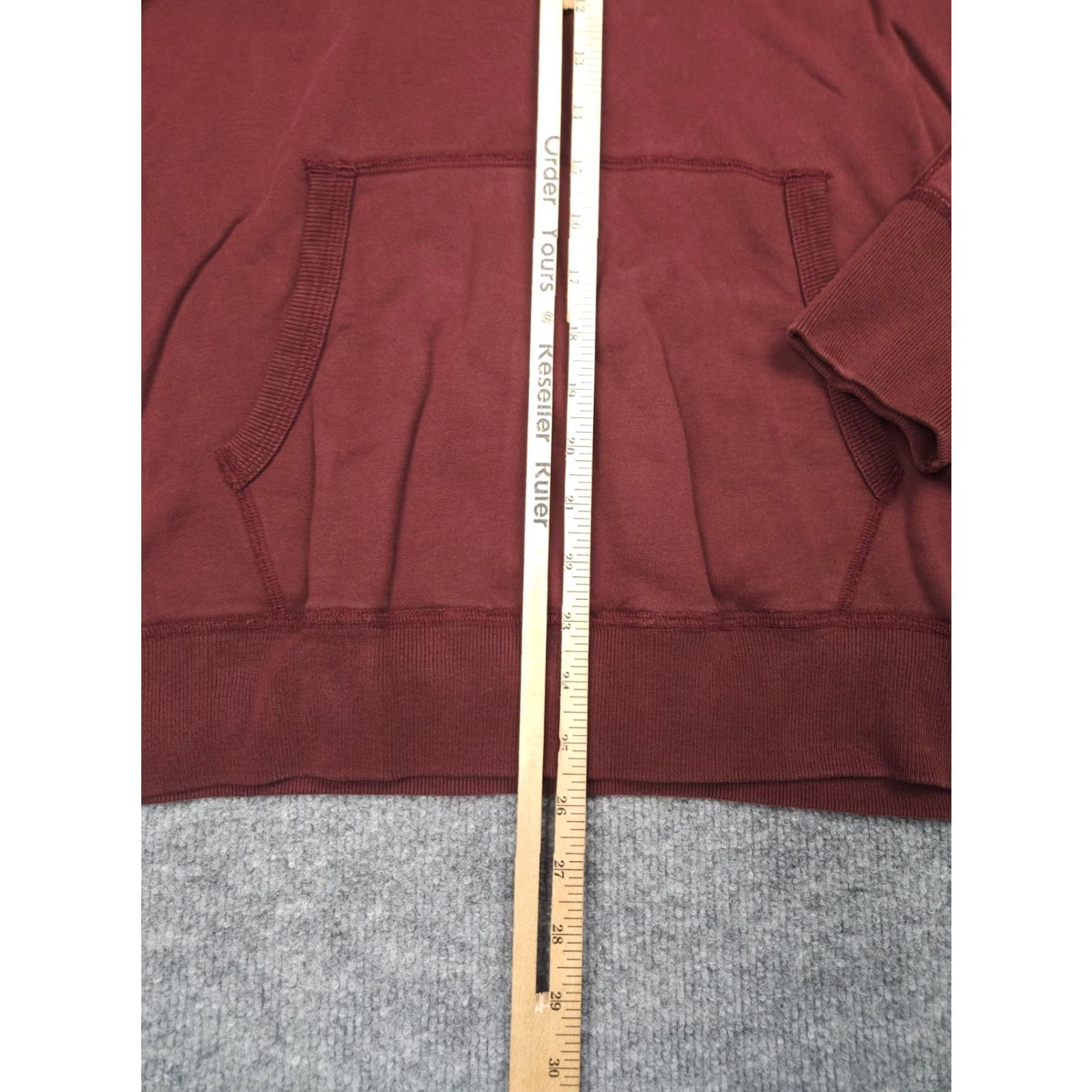 Reigning Champ Reigning Champ Hoodie Women Medium Red 100% Cotton Hooded Pullover Sweatshirt Size M / US 6-8 / IT 42-44 - 7 Thumbnail