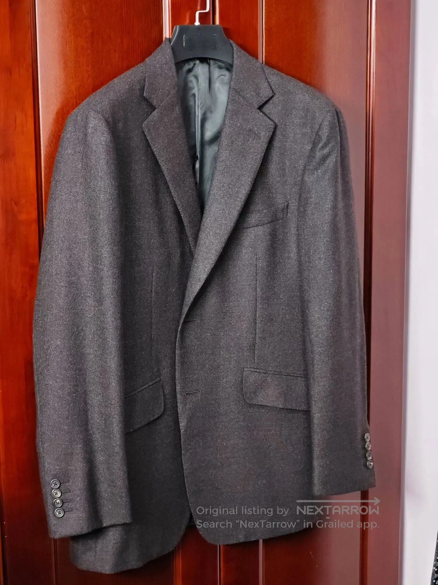 Ermenegildo Zegna Dunhill Wool Linen Blend Suit Jacket. Size US L / EU 52-54 / 3 - 1 Thumbnail