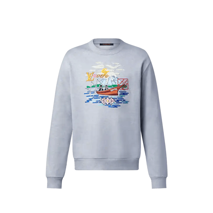Louis Vuitton Embroidered Sweatshirt Size US S / EU 44-46 / 1 - 1 Thumbnail