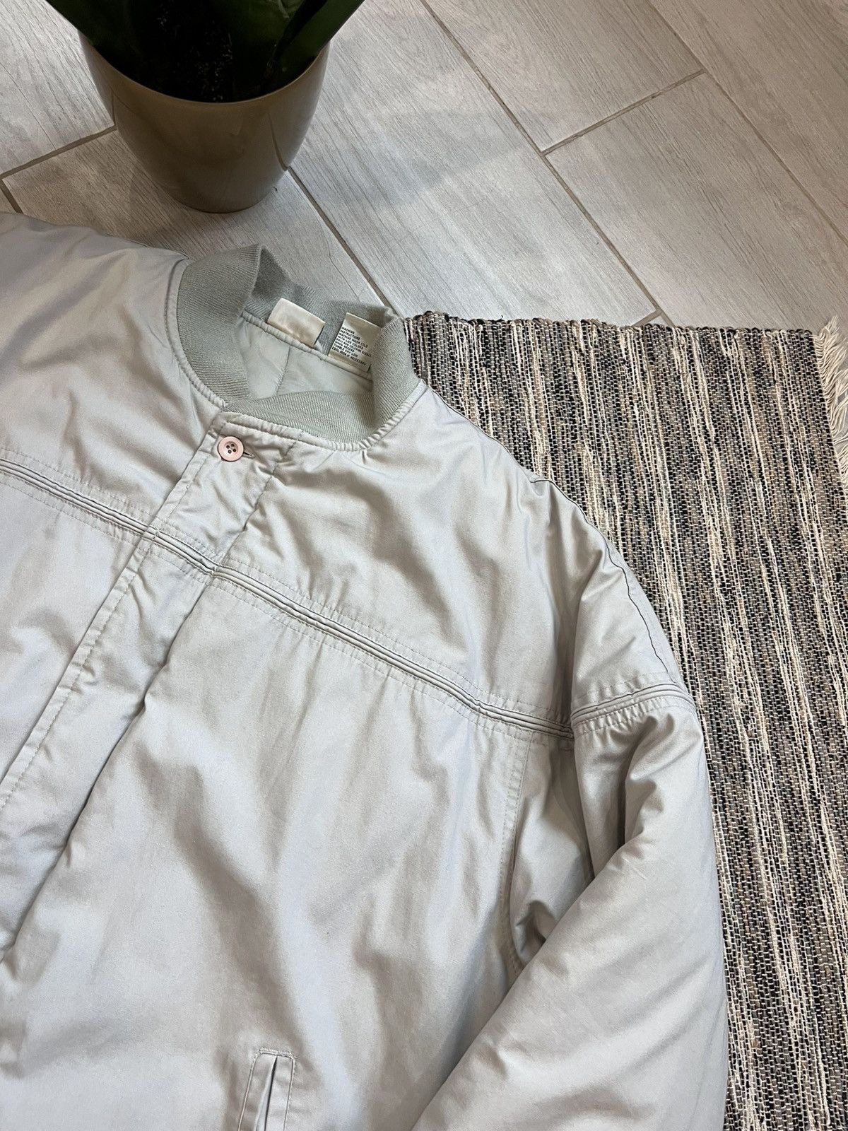 Alpha Industries × Vintage Vintage Bomber Jacket Grey Oversize Falls Creek minimalistic Size US XXL / EU 58 / 5 - 5 Thumbnail