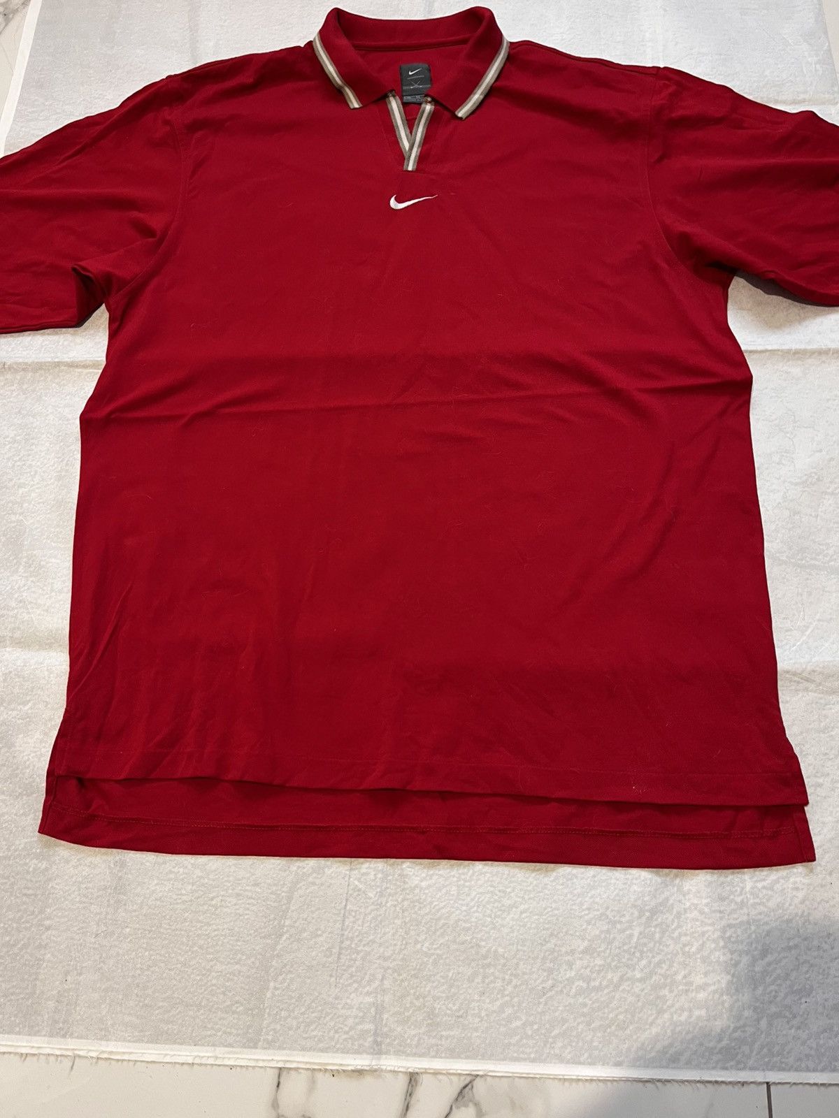 Nike Vintage Nike Tiger Woods Yin Yang Polo Striped Swoosh 90s Size US XL / EU 56 / 4 - 3 Thumbnail