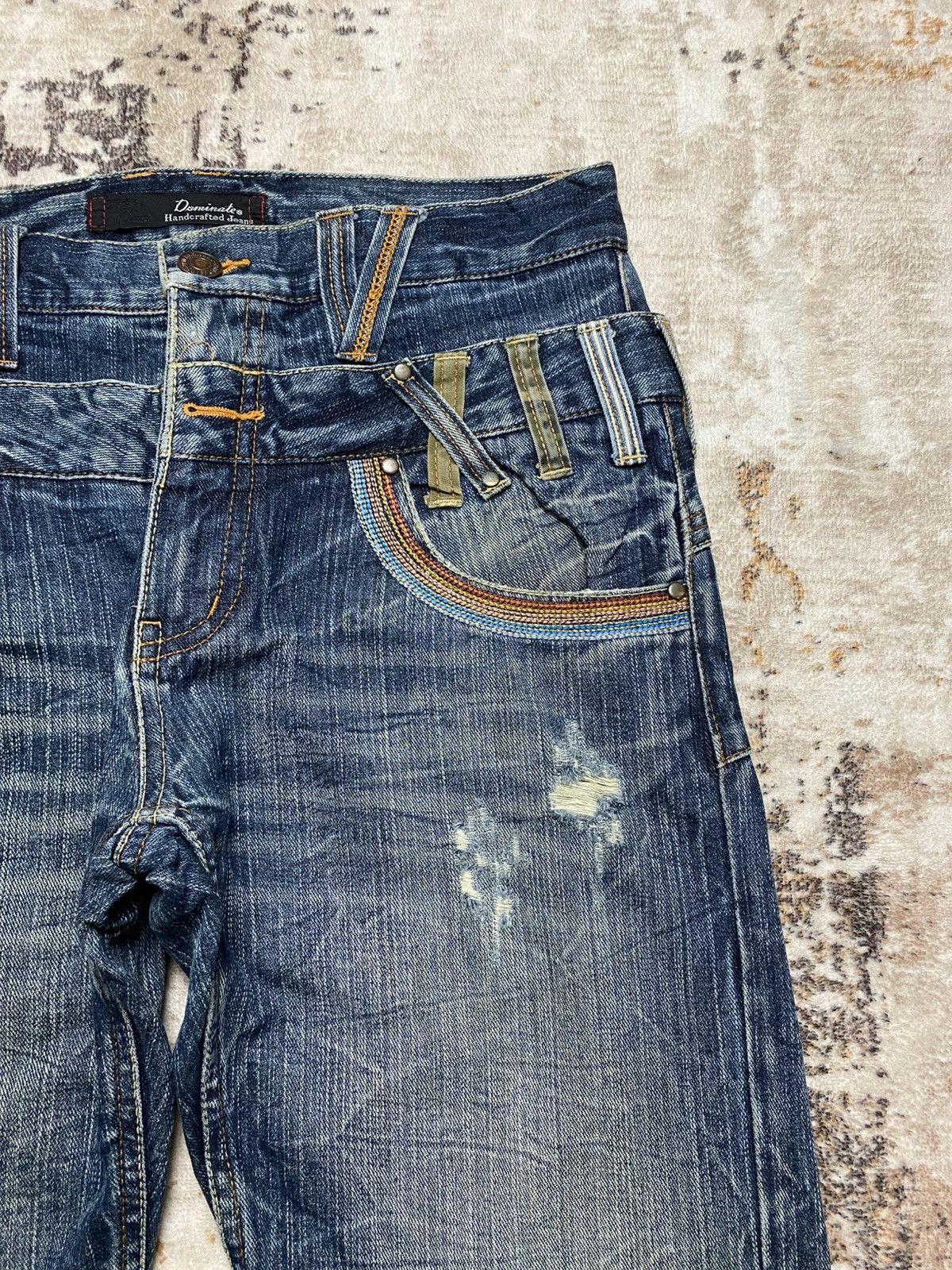 If Six Was Nine 💥Rare Double Waist Handcraft Jeans💥 Size US 31 - 6 Thumbnail