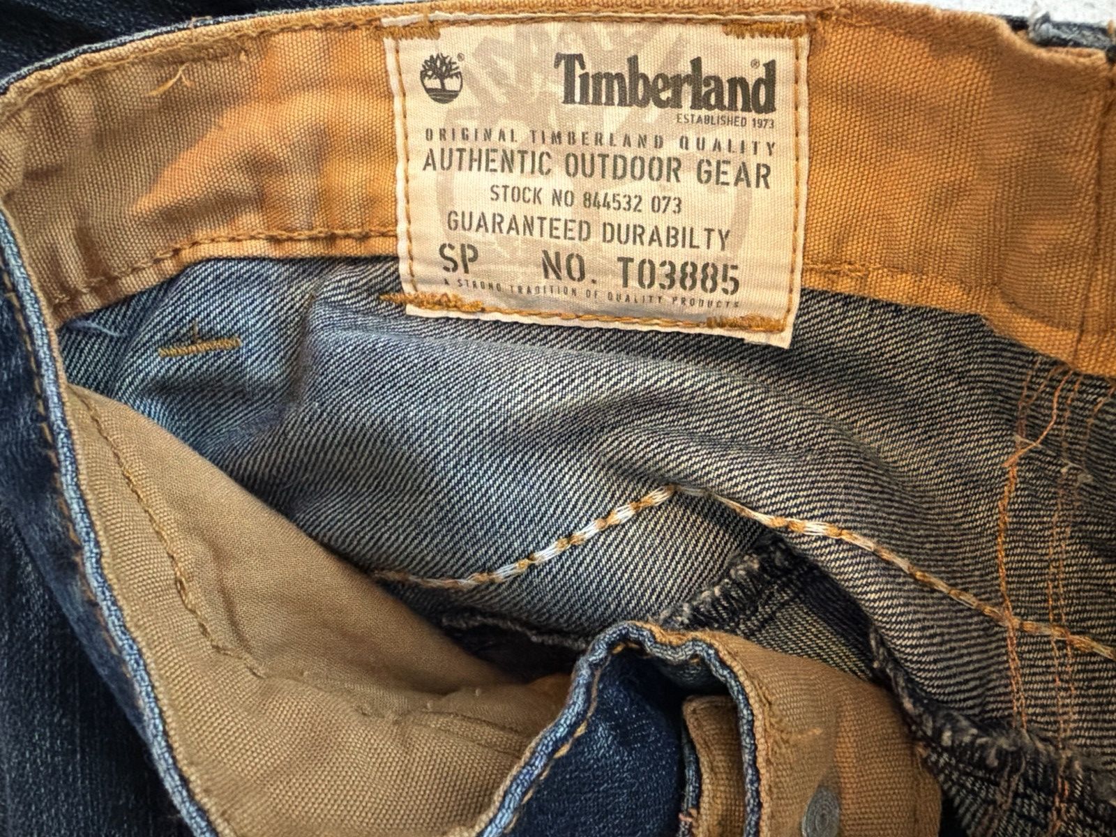 Timberland Timberland “Footprint” Navy Blue Jeans Size US 32 / EU 48 - 7 Thumbnail