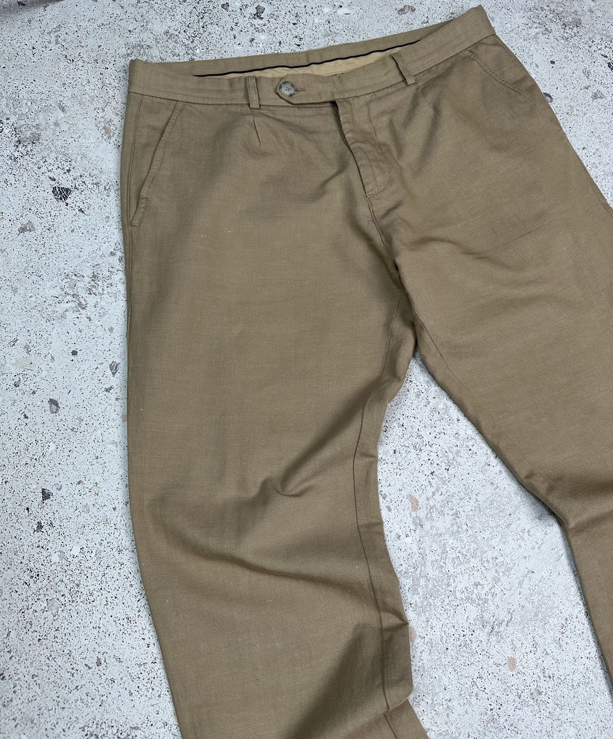 Lacoste Lacoste Cotton-Linen Trousers Men 34 Pants beige M L Size US 34 / EU 50 - 4 Thumbnail
