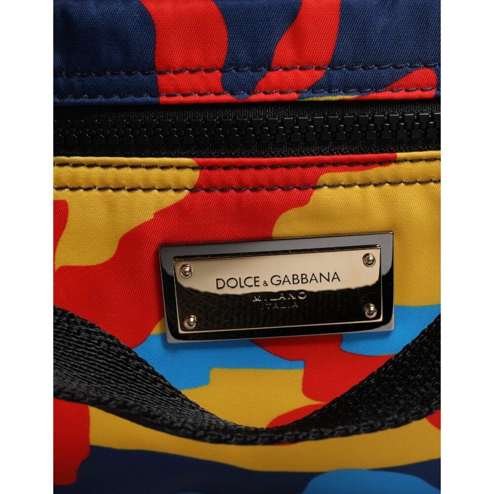 Dolce & Gabbana Dolce & Gabbana Multicolor Camouflage Nylon Shopping Tote Ba Size ONE SIZE - 3 Thumbnail