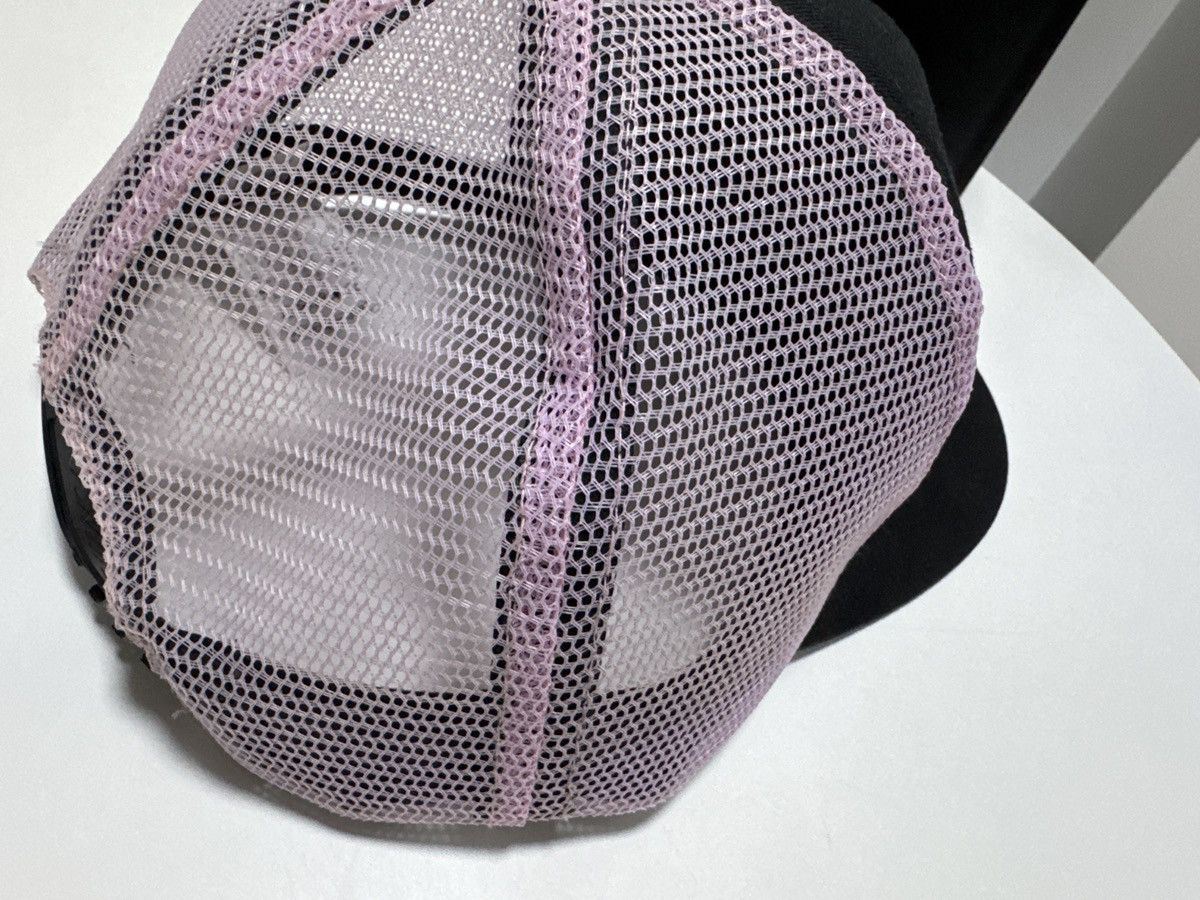 Chrome Hearts Black and Pink Trucker Hat Chrome Hearts Pink Cemetery Cross Patch Trucker Hat – Savonches main image 3