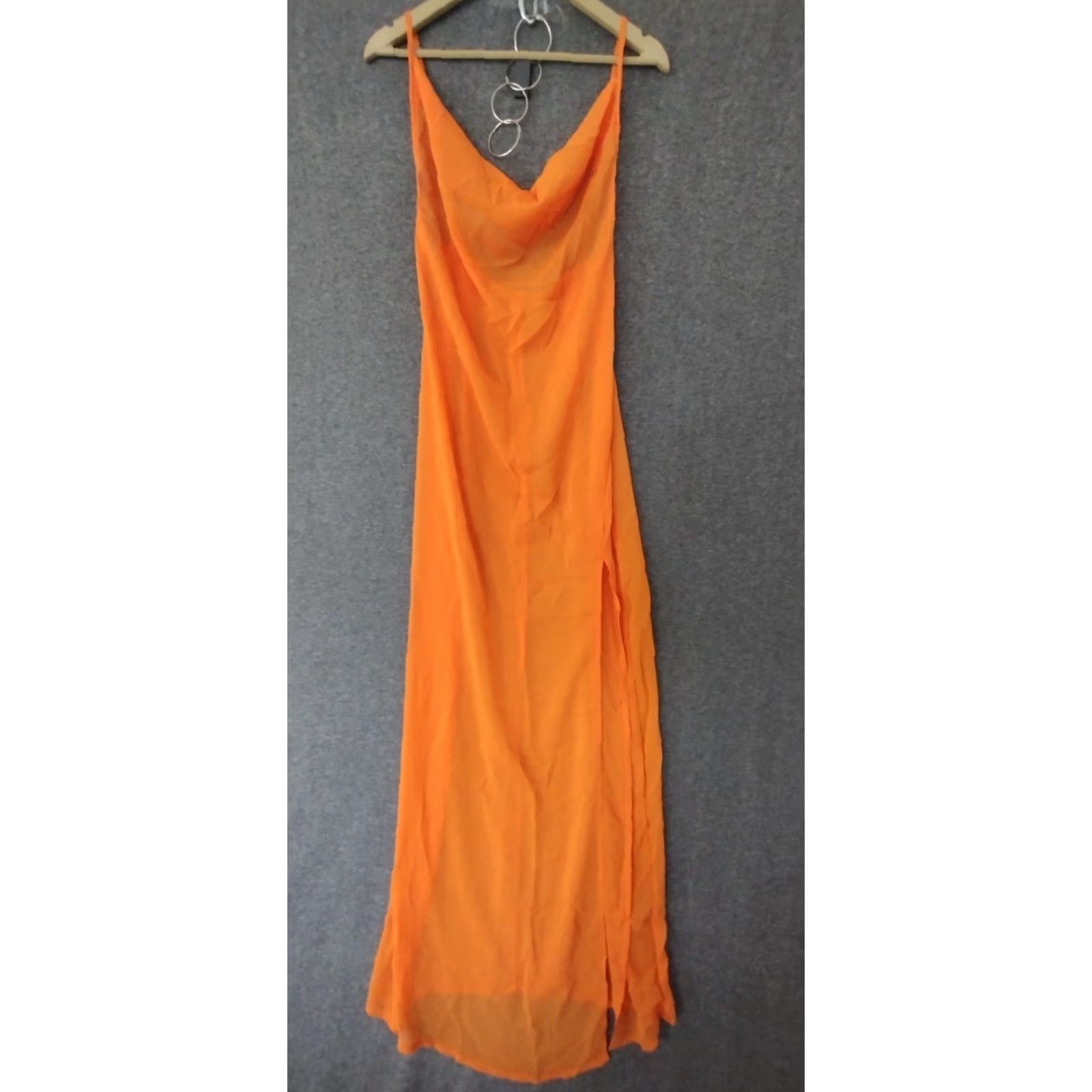 Vintage Toluca Nectar Swim Cover Up Maxi Cowl Neck Sheer Dress M Women's Size M / US 6-8 / IT 42-44 - 2 Thumbnail