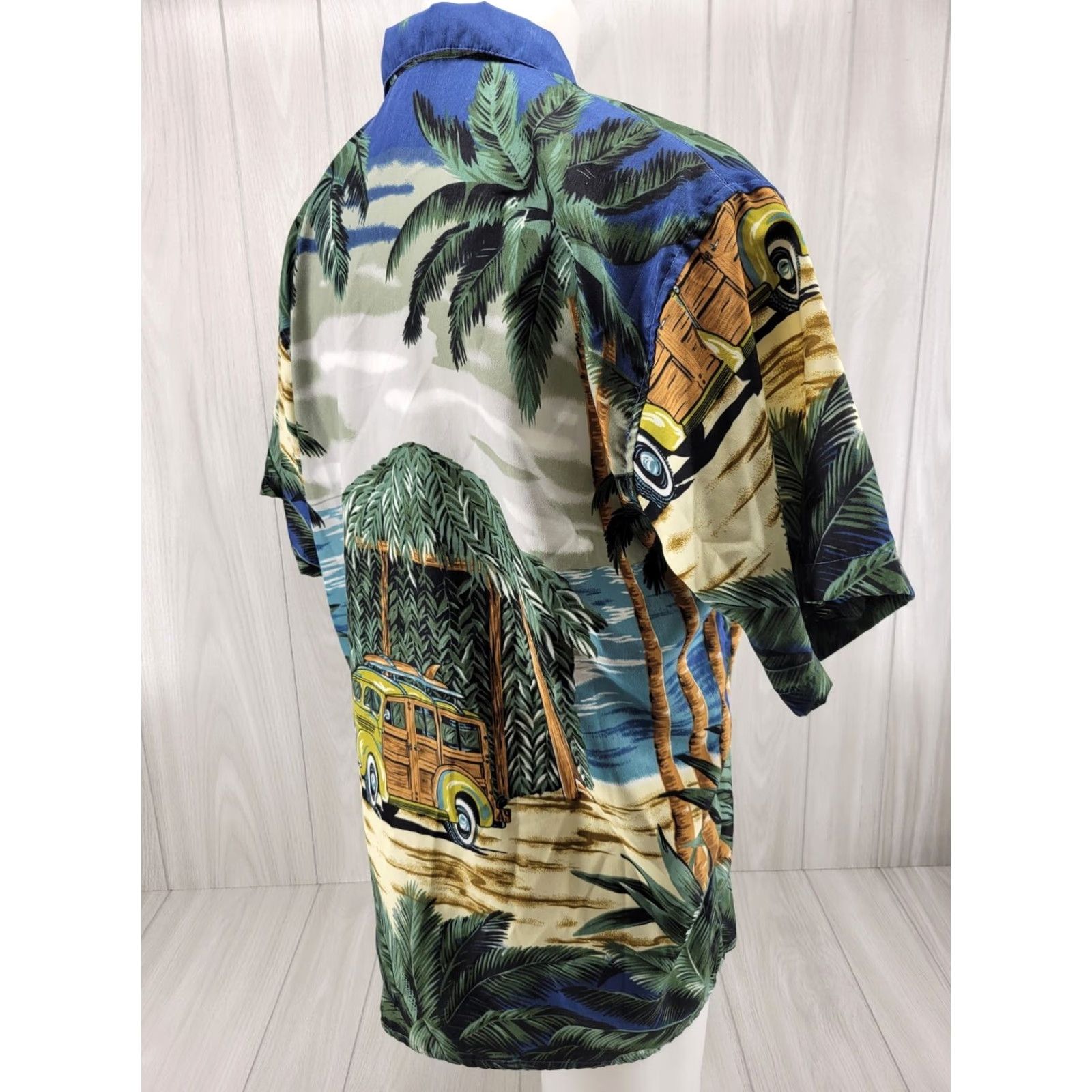 Vintage Ferugini Hawaii Surf Shirt Mens XL Woodie Palm Tree Beach Button-Up Hawaiian Party Casual Size US XL / EU 56 / 4 - 7 Thumbnail