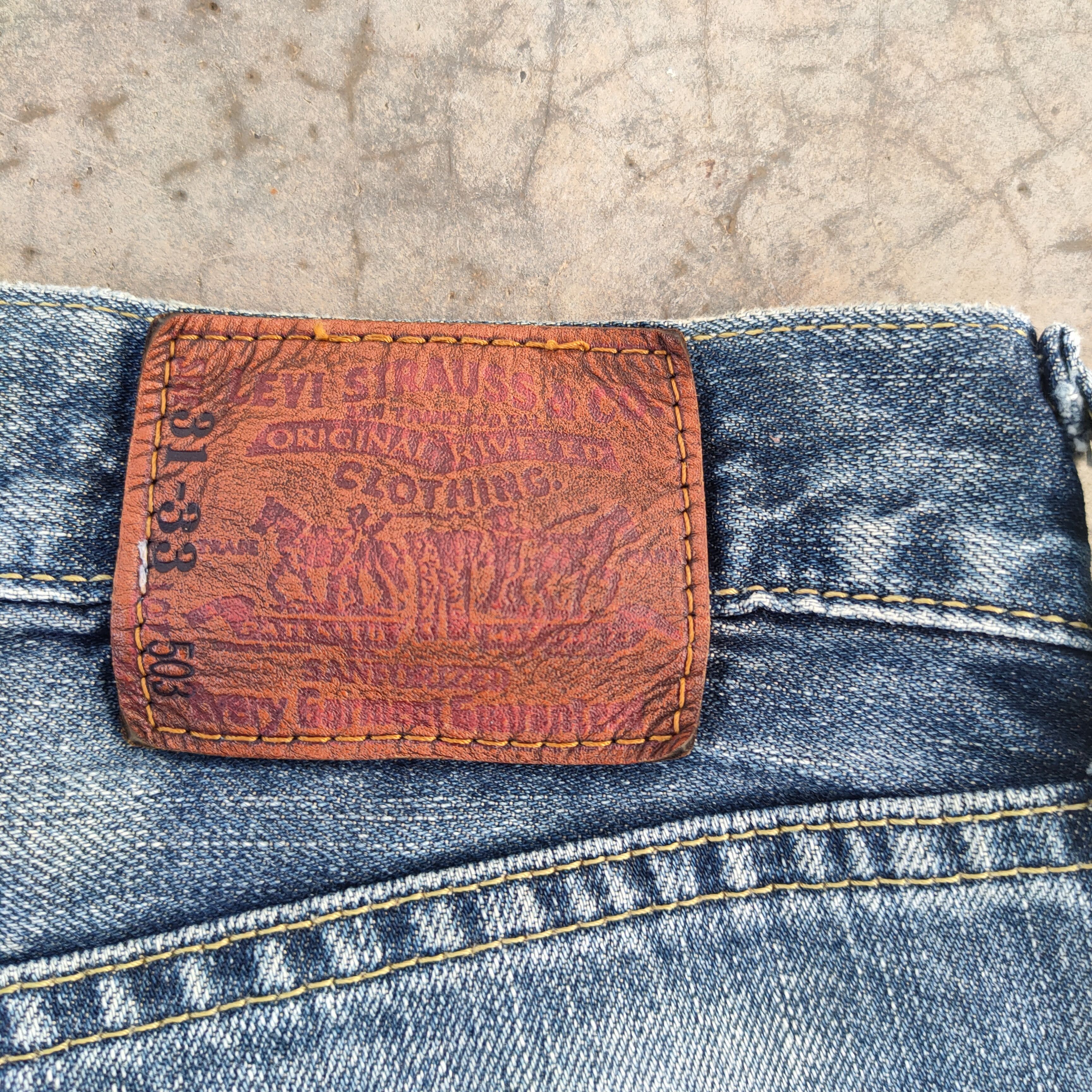 Levi's Vintage Clothing vintage Levi's 503 faded ripped jeans denim pants Size US 32 / EU 48 - 13 Thumbnail