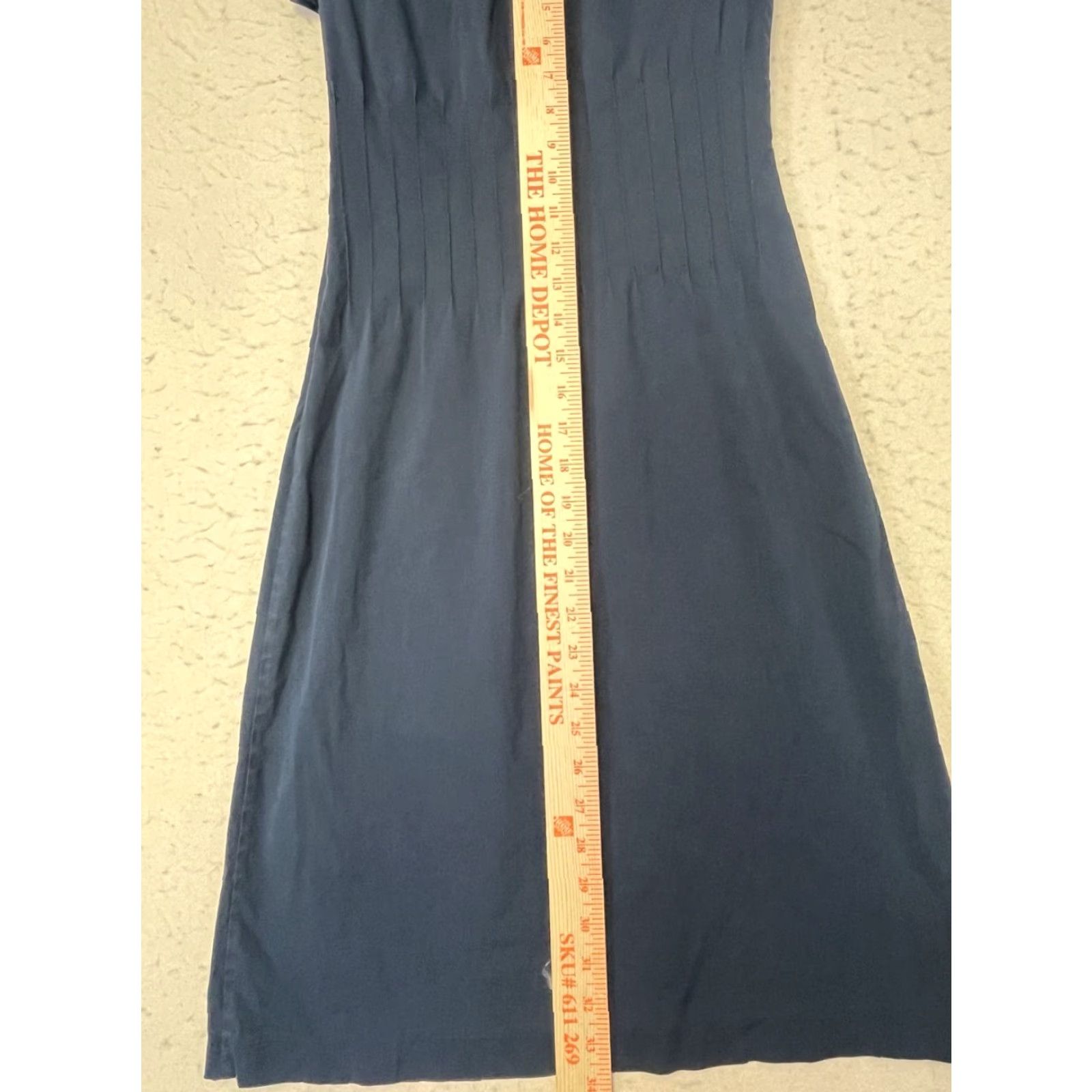 Theory Theory Dress Off Shoulder Pintuck Lightweight Black Knee Length 2 Women Sheath Zipper Satin Cotton 100% Classic Vintage No N/A Size XS / US 0-2 / IT 36-38 - 4 Thumbnail