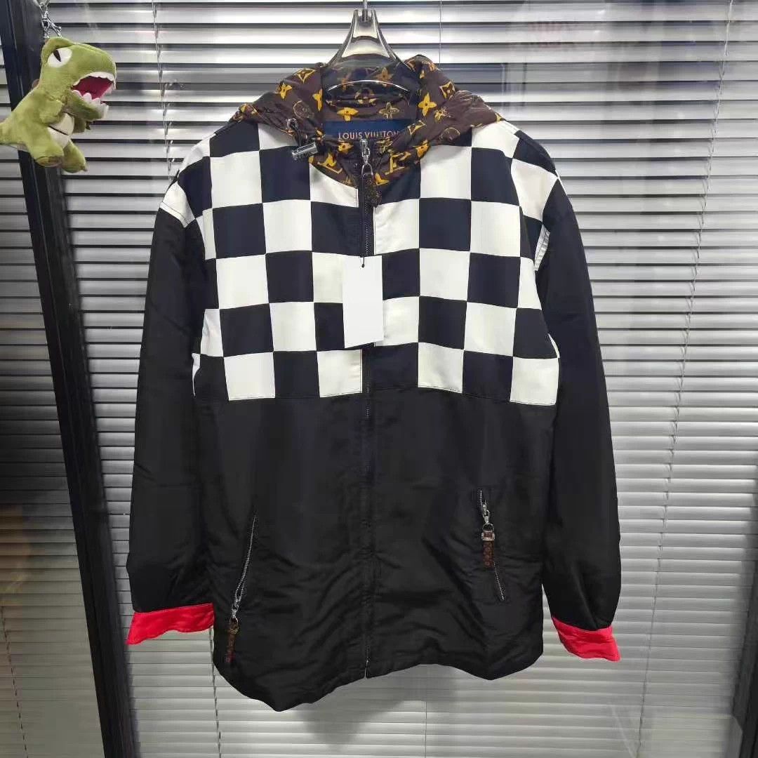 Louis Vuitton LV Monogram Damier hooded puffer jacket 34 Size US XXS / EU 40 - 1 Thumbnail