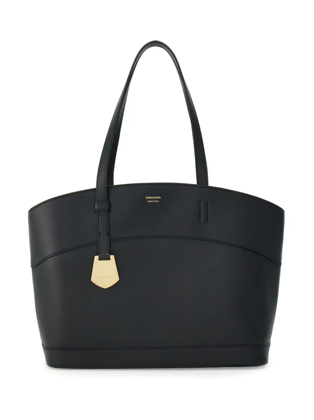 image of Salvatore Ferragamo Ferragamo Charming Tote Bag in Black, Women's