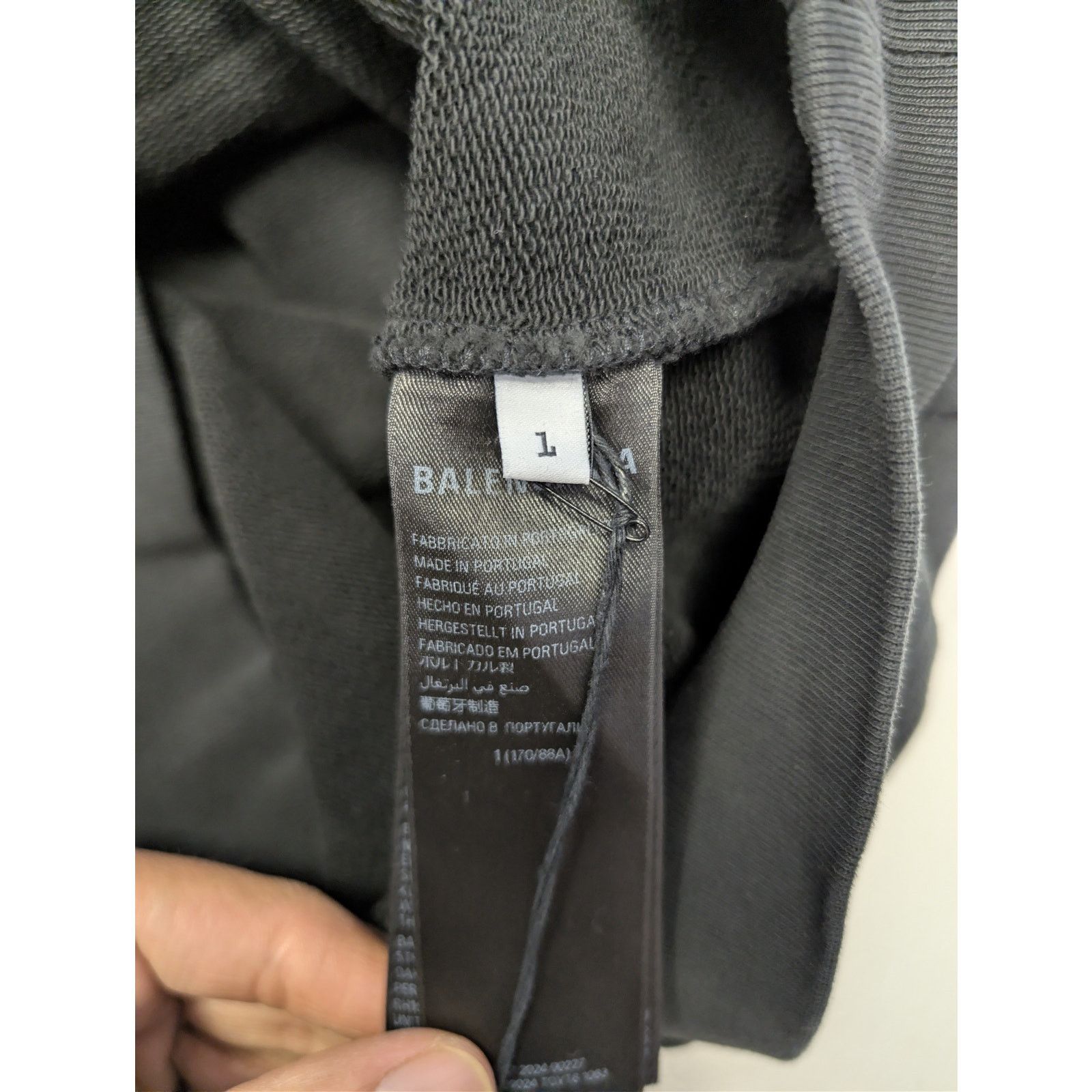 Balenciaga o1rshd1 Q:2/ Activewear Molleton Archetype Large Fit Hoodie Size US S / EU 44-46 / 1 - 16 Thumbnail
