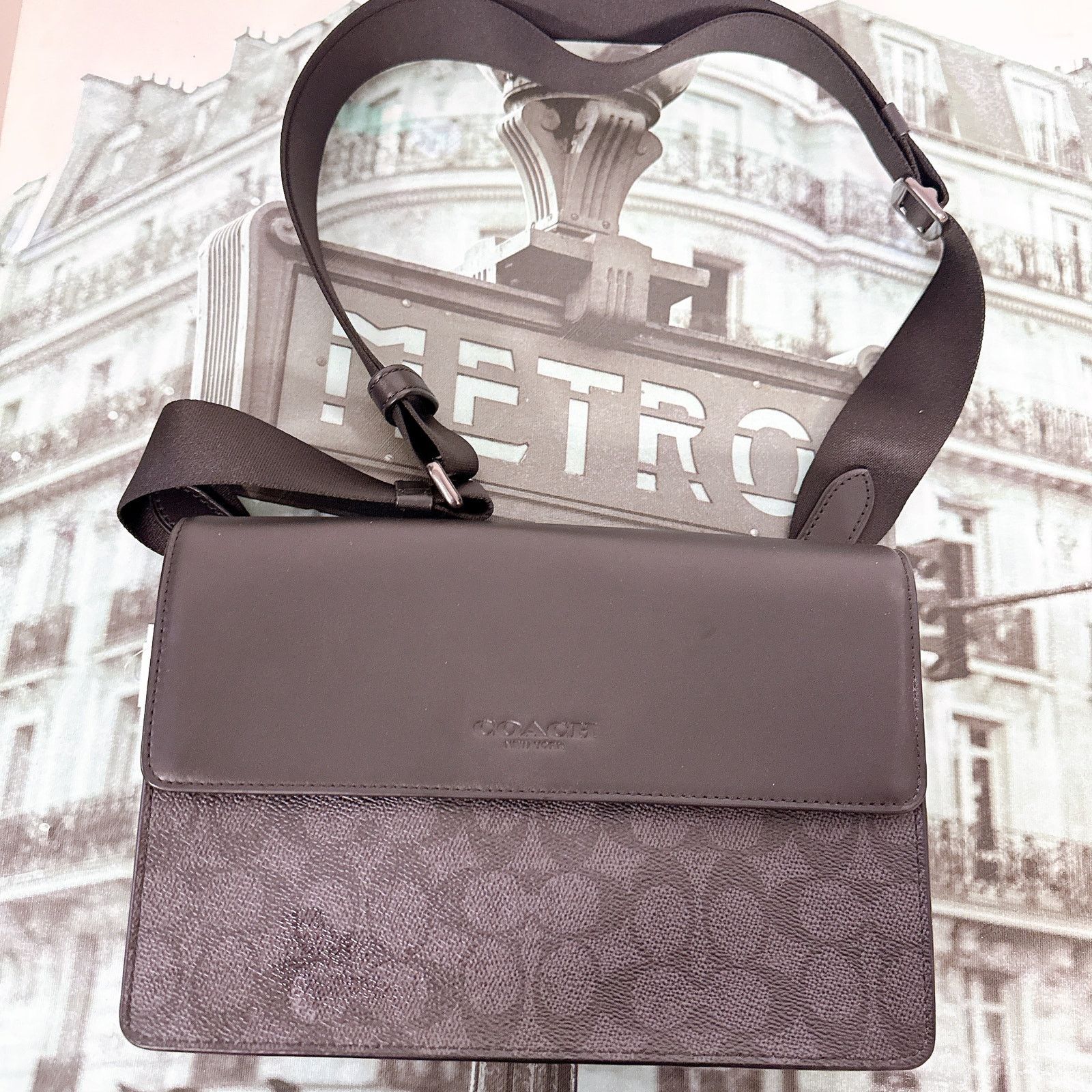 Coach Coach CCQ53 Turner Flap Crossbody Bag In Signature Canvas Size ONE SIZE - 6 Thumbnail