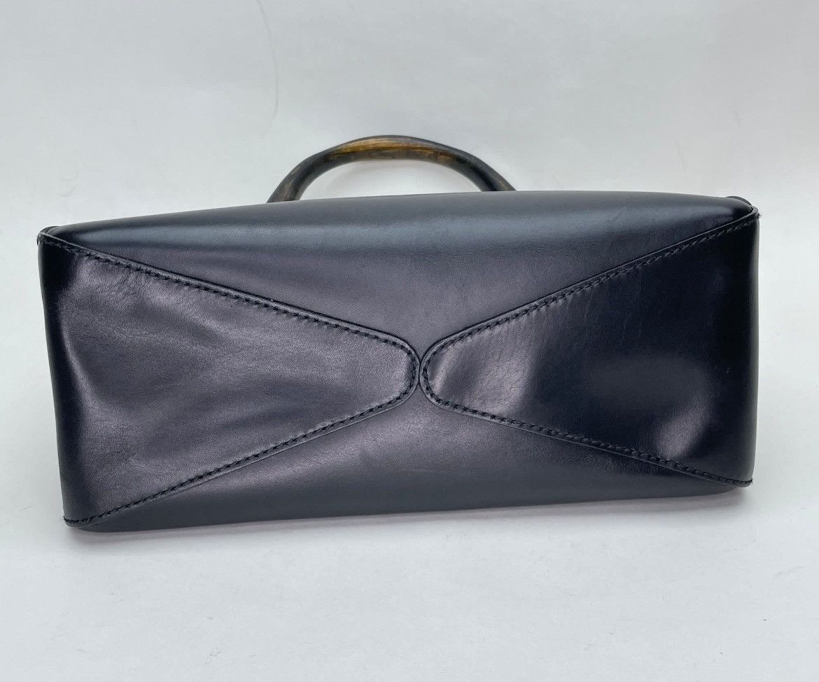 Gucci Authentic Gucci Black Leather Whipstitch Hobo Bag Size ONE SIZE - 3 Thumbnail