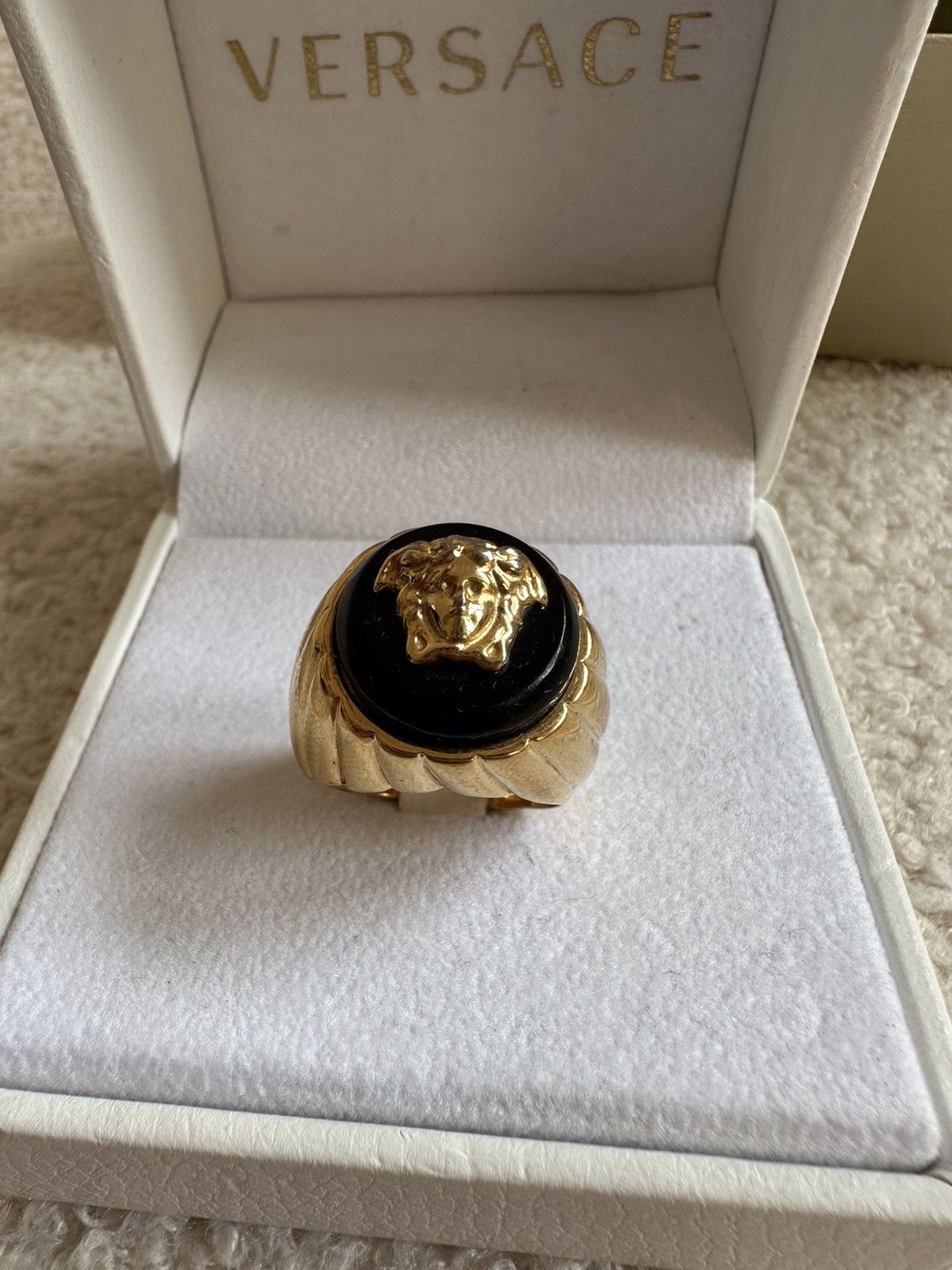 Jewelry Versace Medusa ring signet ring gold luxury Size ONE SIZE - 5 Thumbnail
