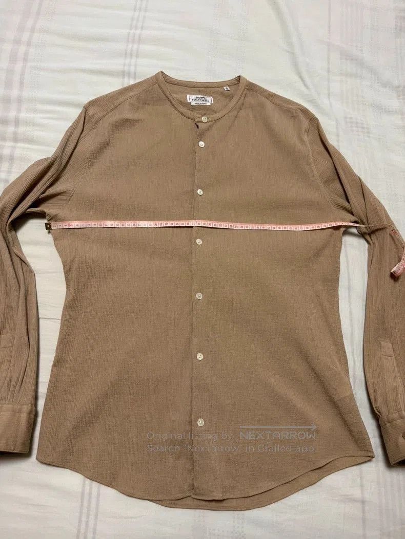 Hermes Beige Casual Button.