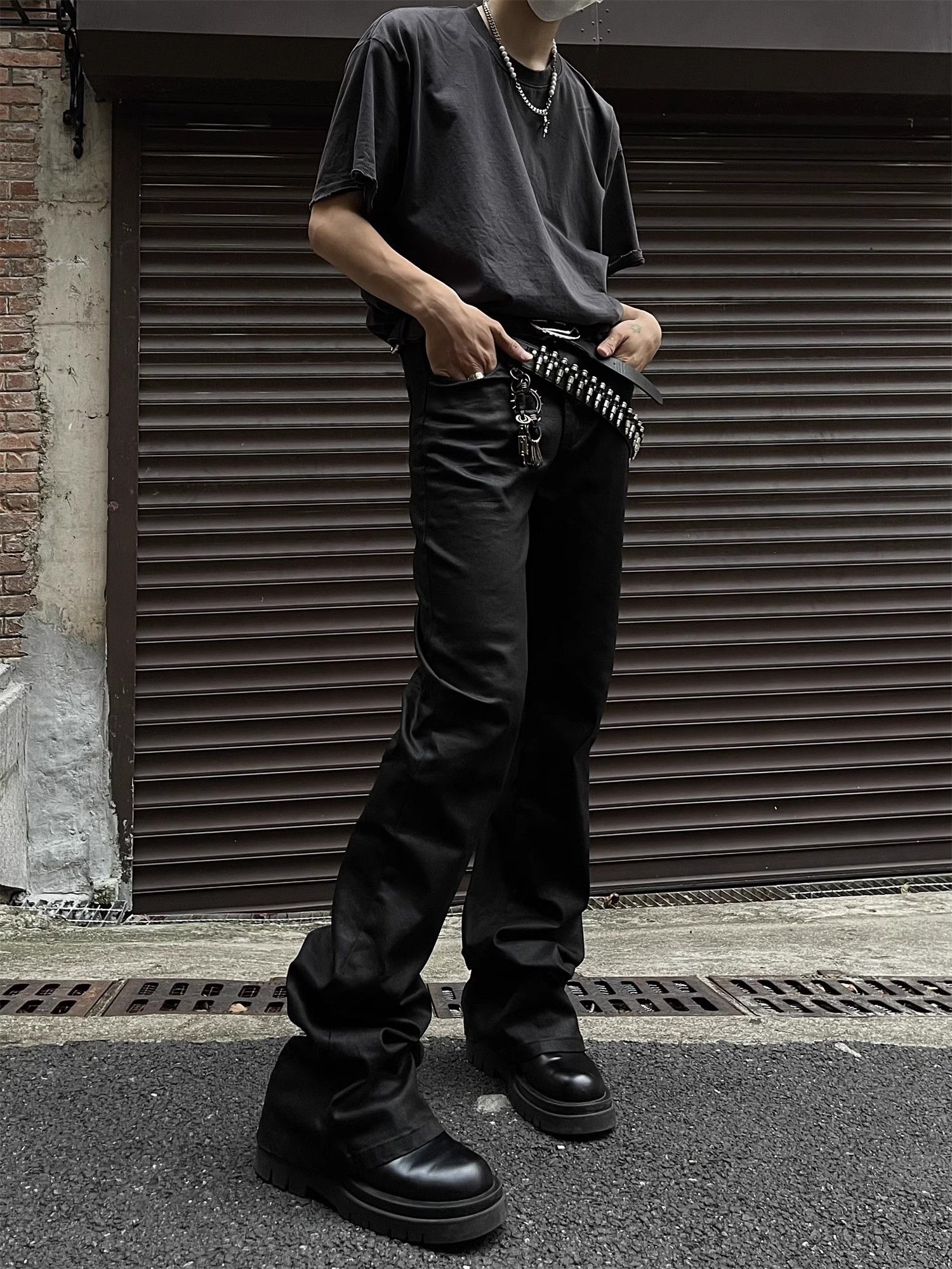 Japanese Brand × Jean Wax faced matte glossy jeans Size US 32 / EU 48 - 4 Thumbnail