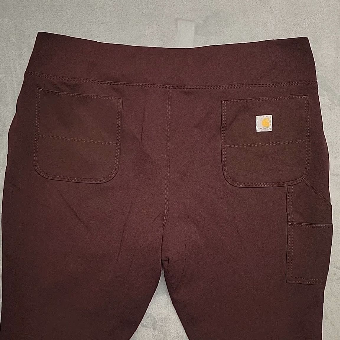 Carhartt Carhartt Force Midweight Pocket Leggings Women 2XL Fitted Cargo Double Knee Brown USA Nylon Spandex Pockets Stretch Clothing Mens? Size 40" / US 18 - 6 Thumbnail