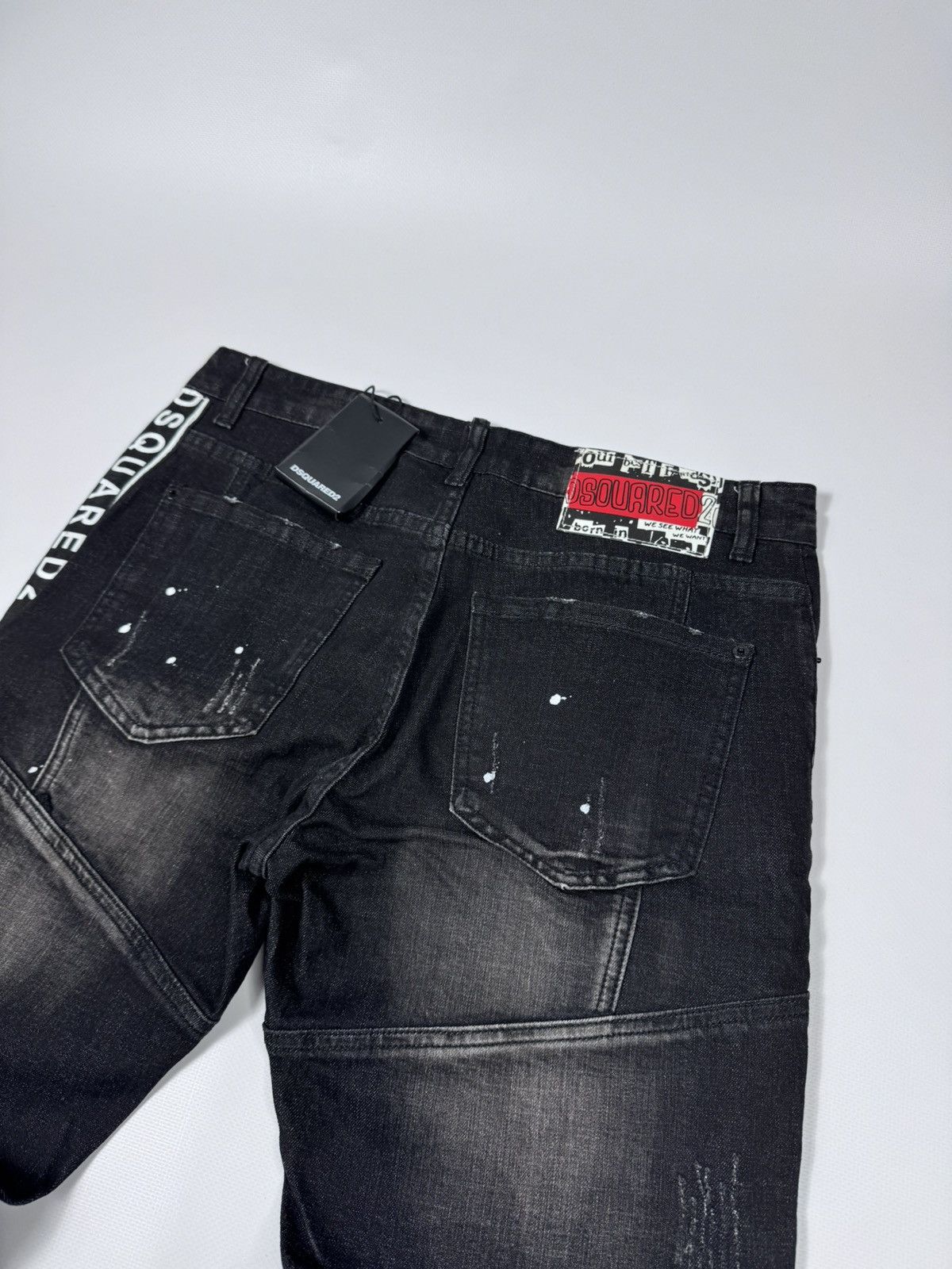 Dsquared2 Dsquared2 exclusive distressed multi logo jeans pants size M Size US 32 / EU 48 - 2 Thumbnail