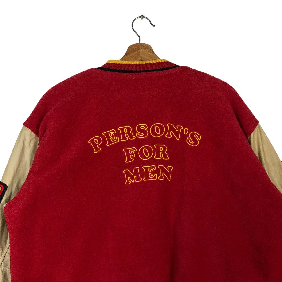 Japanese Brand 🔥Person For Men Varsity Jacket Big Logo Spell Out Size US L / EU 52-54 / 3 - 10 Thumbnail