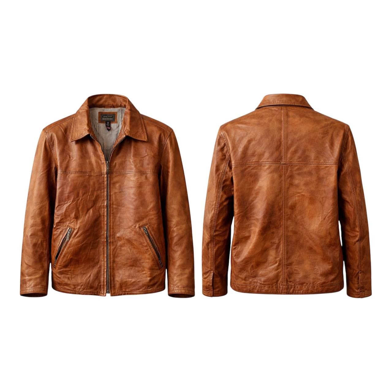 Vintage AVIA TRIX USA CLASSIC AVIATOR BIKER RETRO LEATHER JACKET XL Size US XL / EU 56 / 4 - 3 Thumbnail