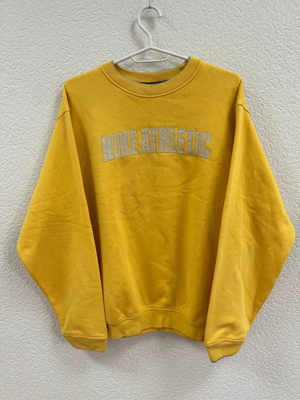Nike × Vintage Vintage 90s Nike Athletic Crewneck Embroidered Sweatshirt Size US M / EU 48-50 / 2 - 1 Thumbnail