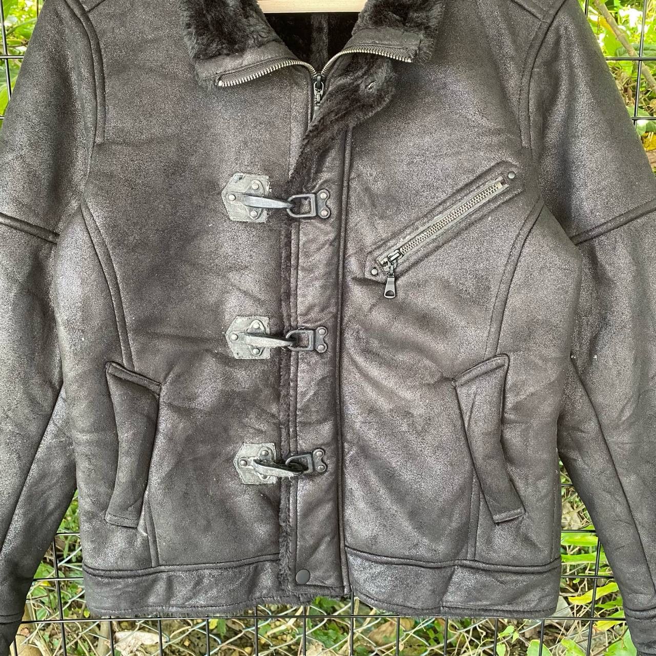 Japanese Brand × Seditionaries × semanticdesign Vtg DematicDesign Fluffy Black Moto Jacket Size US S / EU 44-46 / 1 - 3 Thumbnail