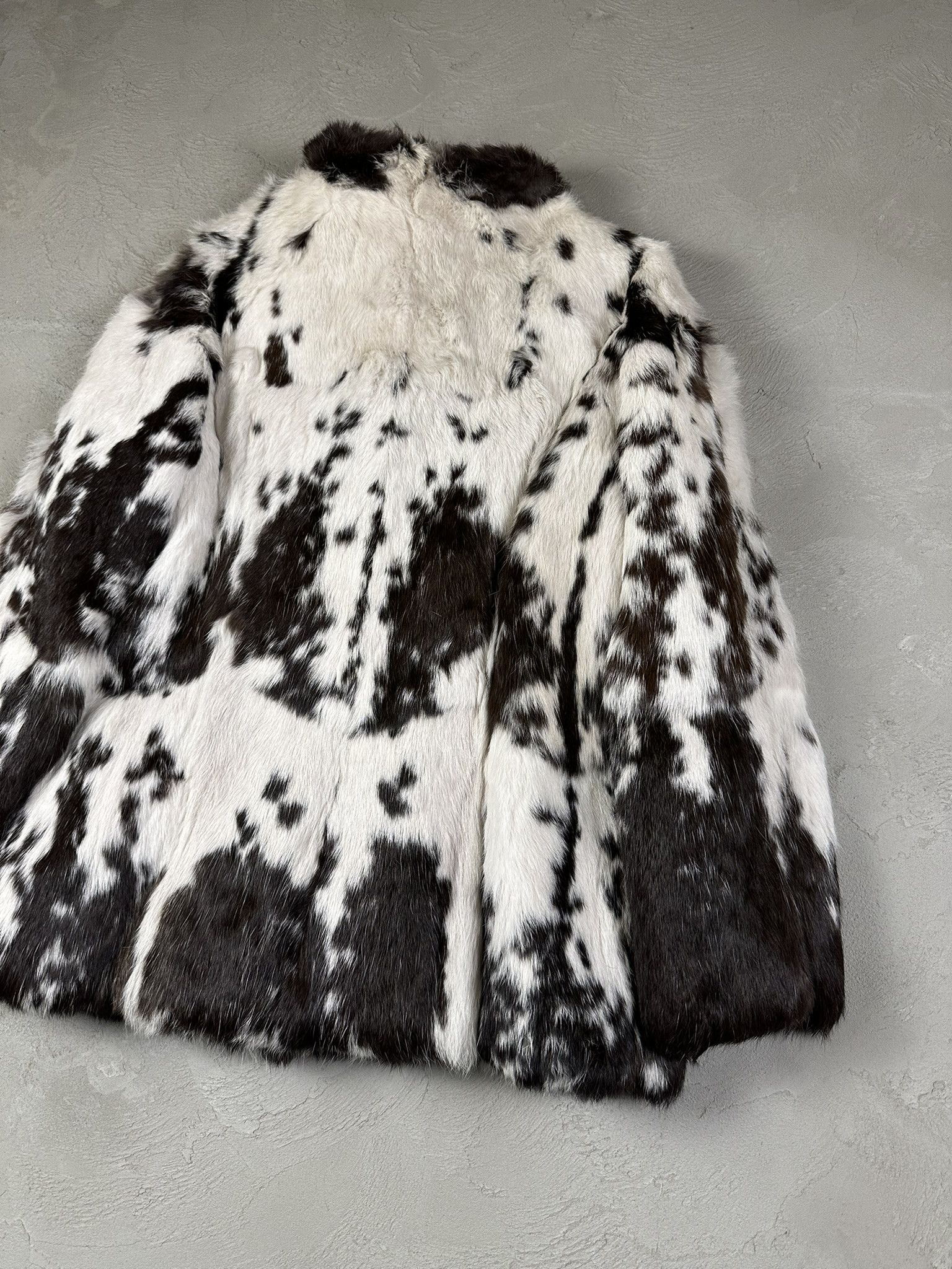 Vintage Vintage Y2k Real Fur Cow Print Rabbit Jacket Size M / US 6-8 / IT 42-44 - 10 Thumbnail