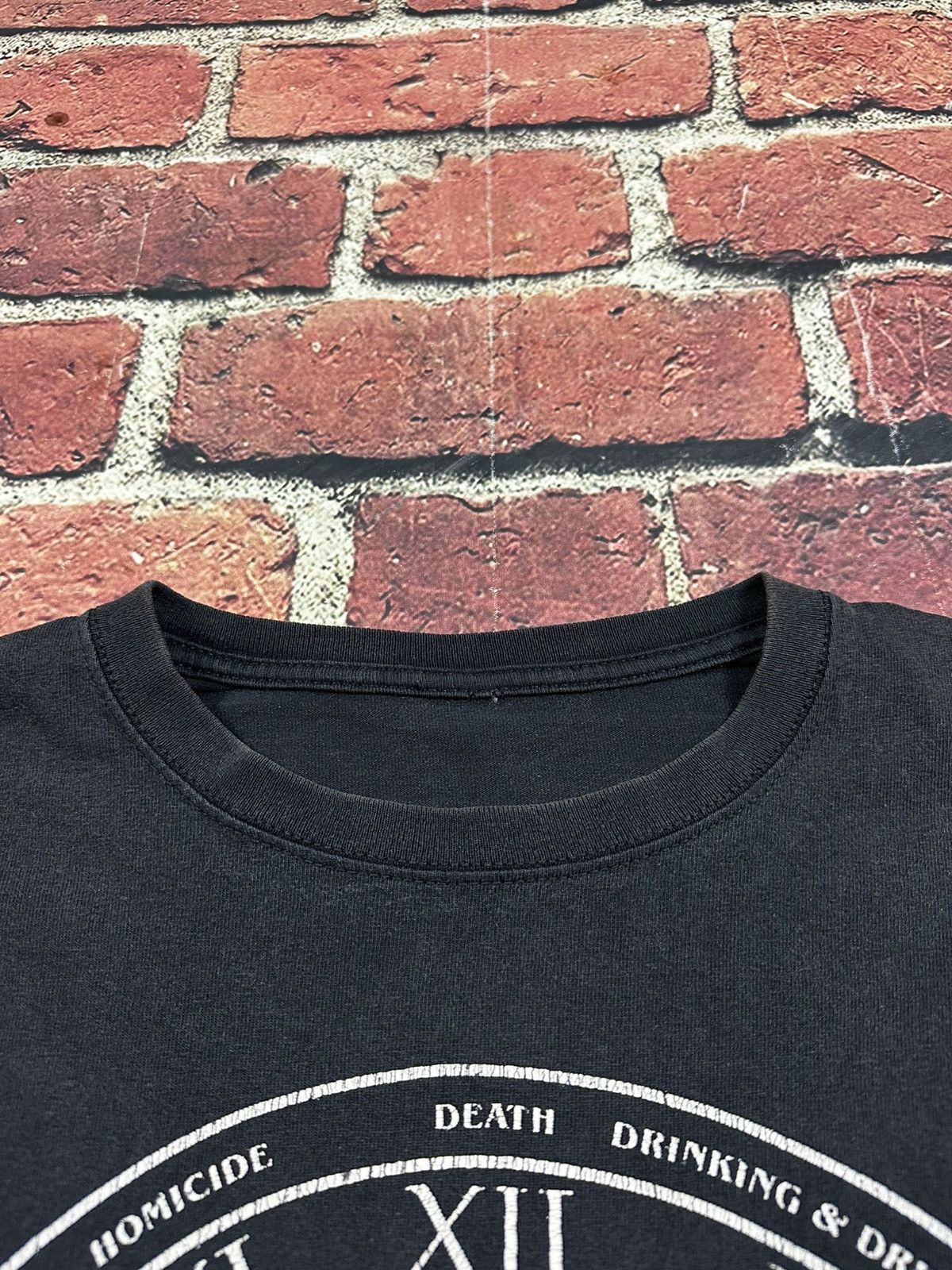 Other Y2K Vintage Death Clock Grim Reaper Faded Black T Shirt Size US S / EU 44-46 / 1 - 7 Thumbnail