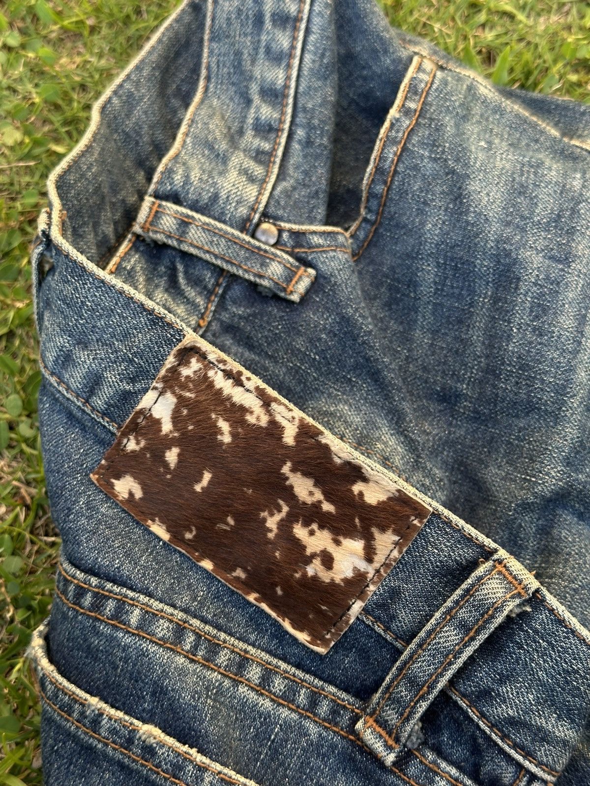Shellac Shellac Bootcut Flare Distressed Style Blue Denim Size US 28 / EU 44 - 19 Thumbnail