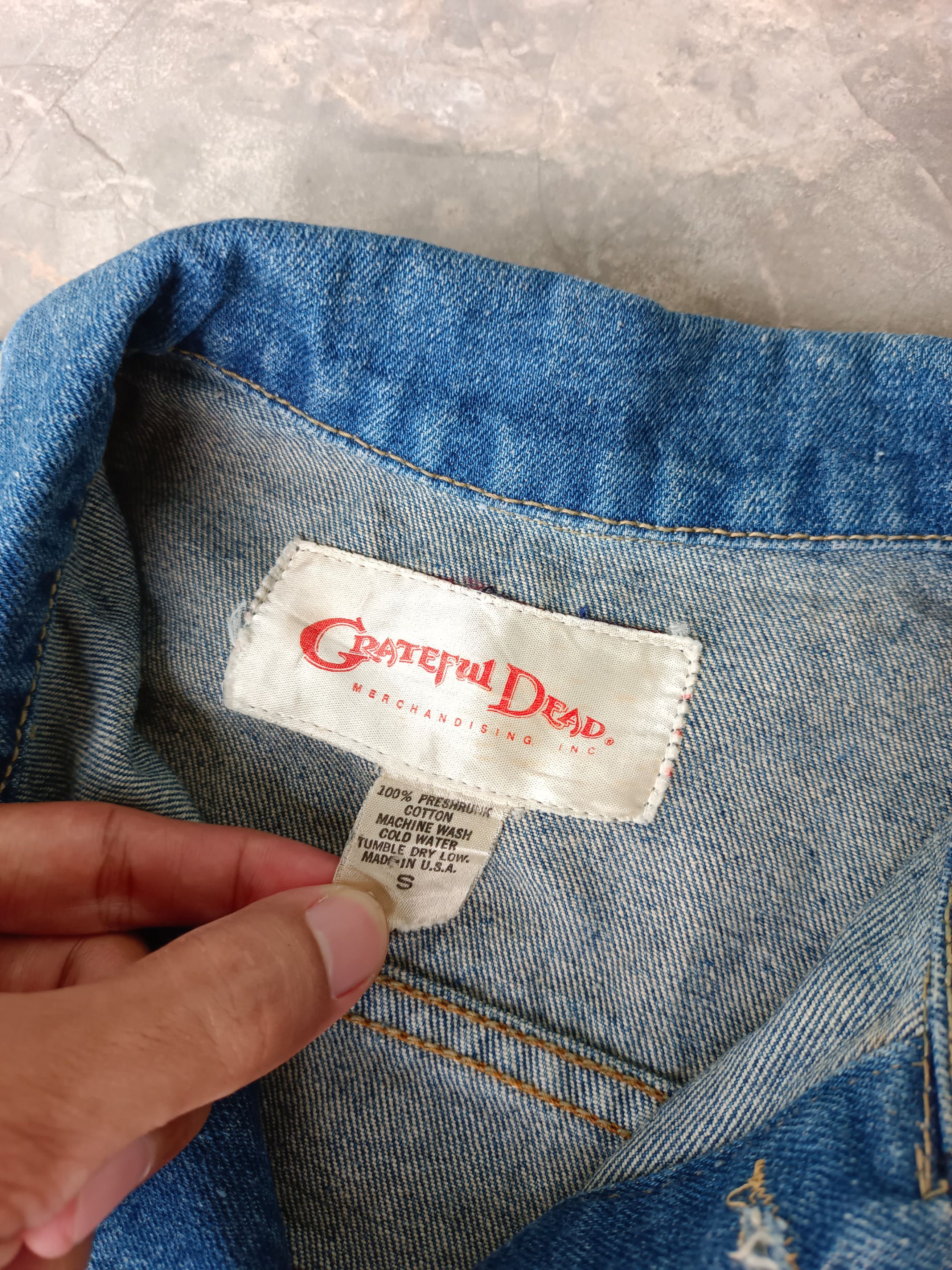 Grateful Dead × Vintage Vintage Grateful Dead Denim Size US S / EU 44-46 / 1 - 6 Thumbnail