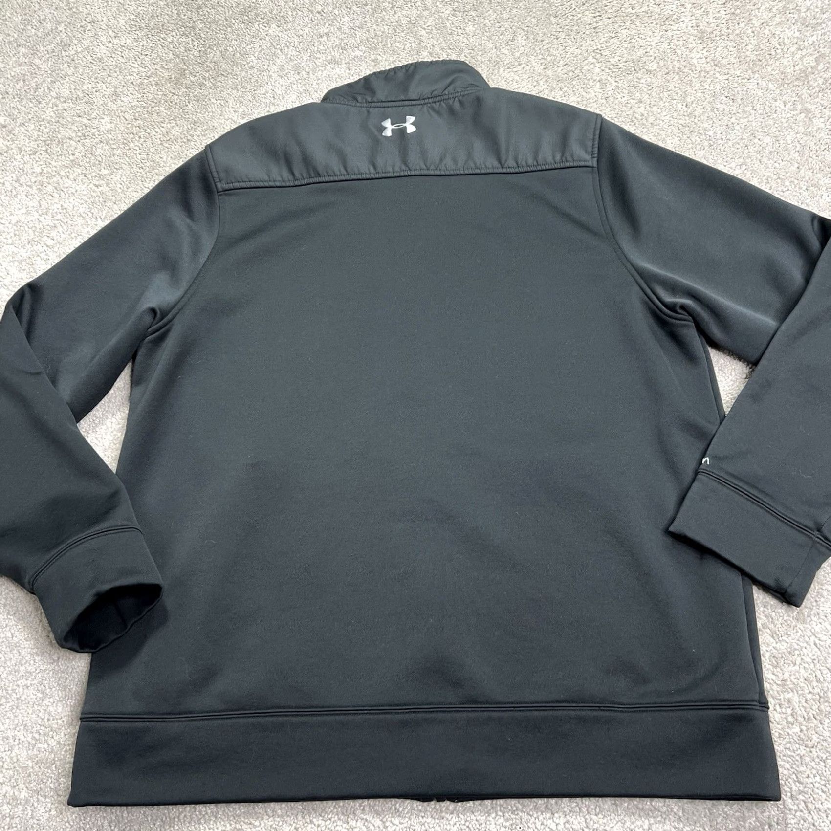 Under Armour Under Armour Jacket Mens XL Black Full Zip Track Athletic Loose Fit Gym Training Size US XL / EU 56 / 4 - 6 Thumbnail