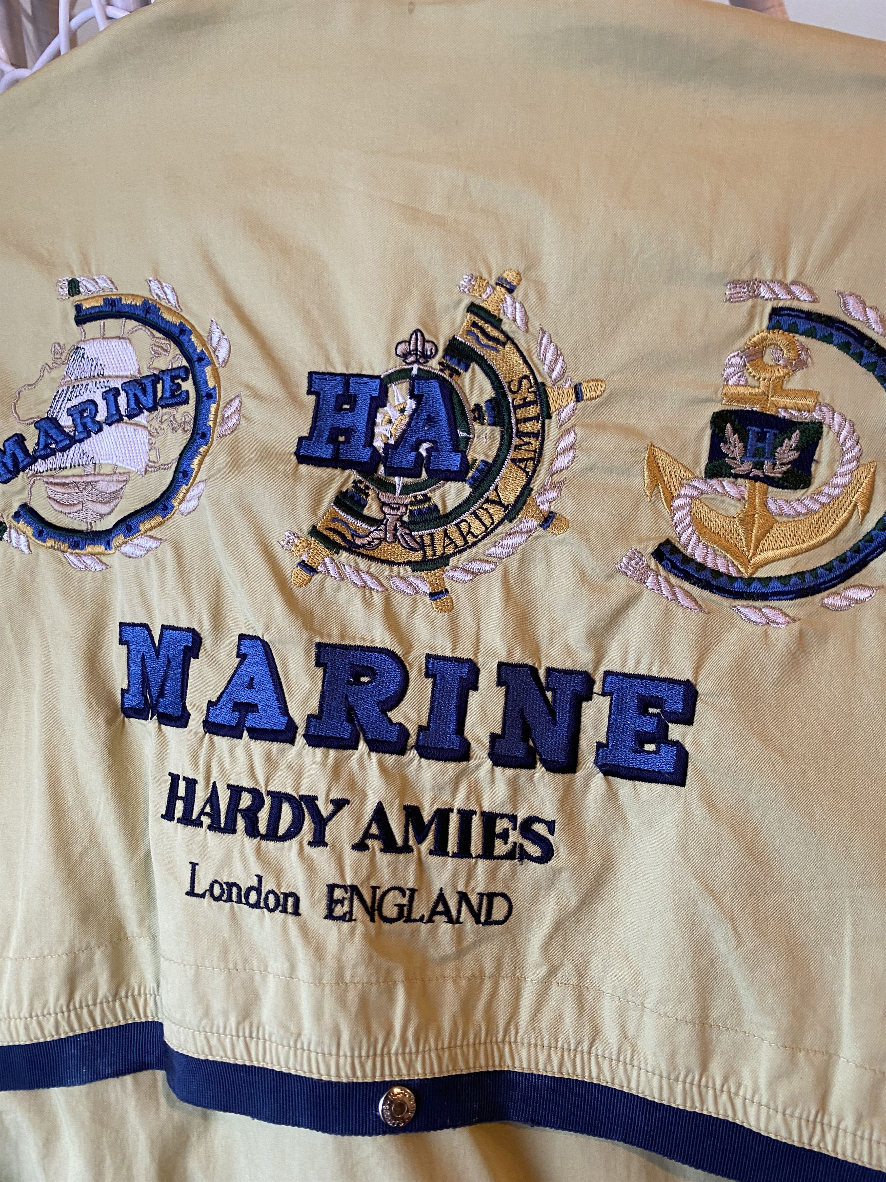 Designer × Hardy Amies × Vintage Hardy Amies Big Logo Jacket Size US L / EU 52-54 / 3 - 3 Thumbnail