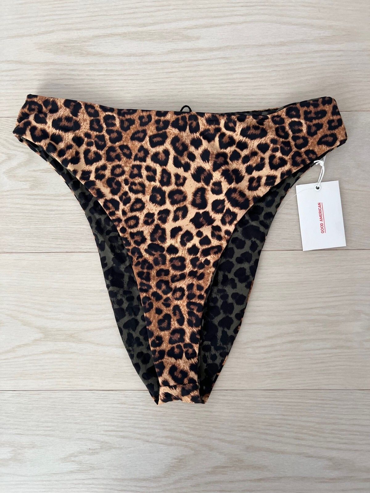 Good American Good American Leopard Reversible Swim Bottom ( 4 / XL ) Size 36" / US 14 / IT 50 - 3 Thumbnail