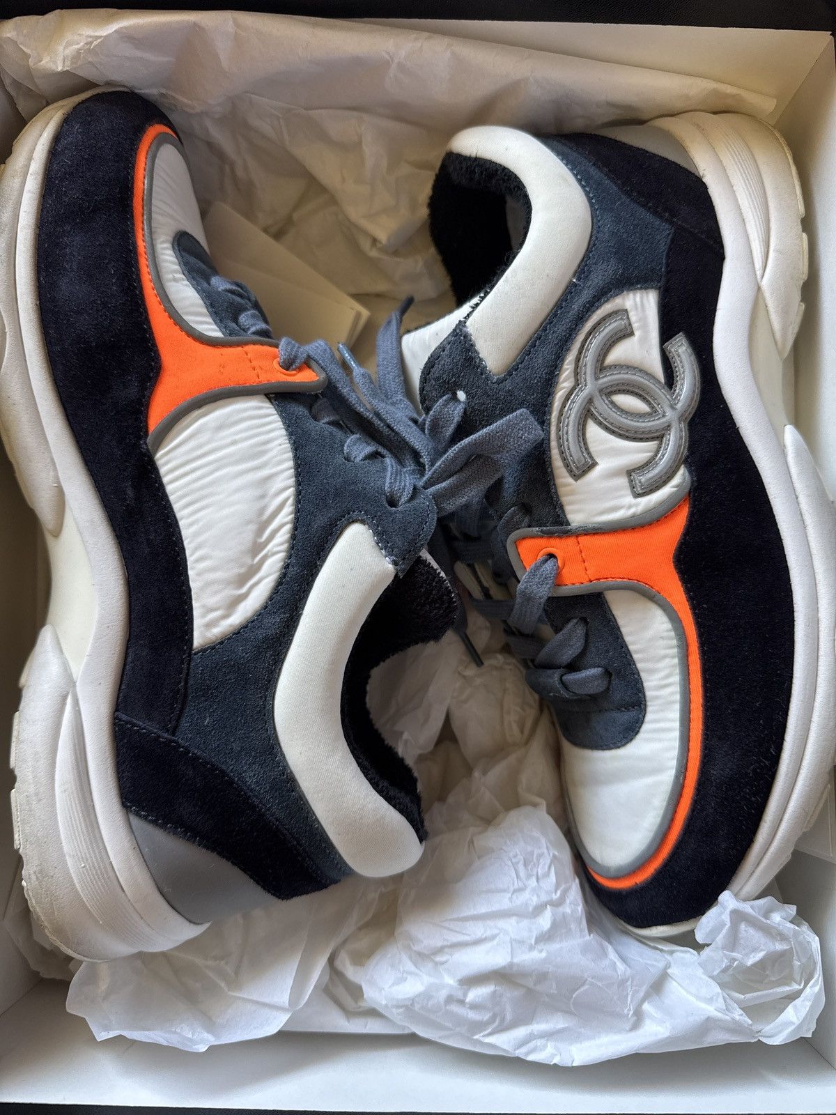 Chanel Dk navy/ white Size US 8 / IT 38 - 4 Thumbnail