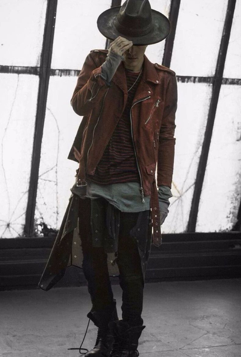 Amiri Amiri Red Suede Leather Jacket-2506 Size US S / EU 44-46 / 1 - 9 Thumbnail