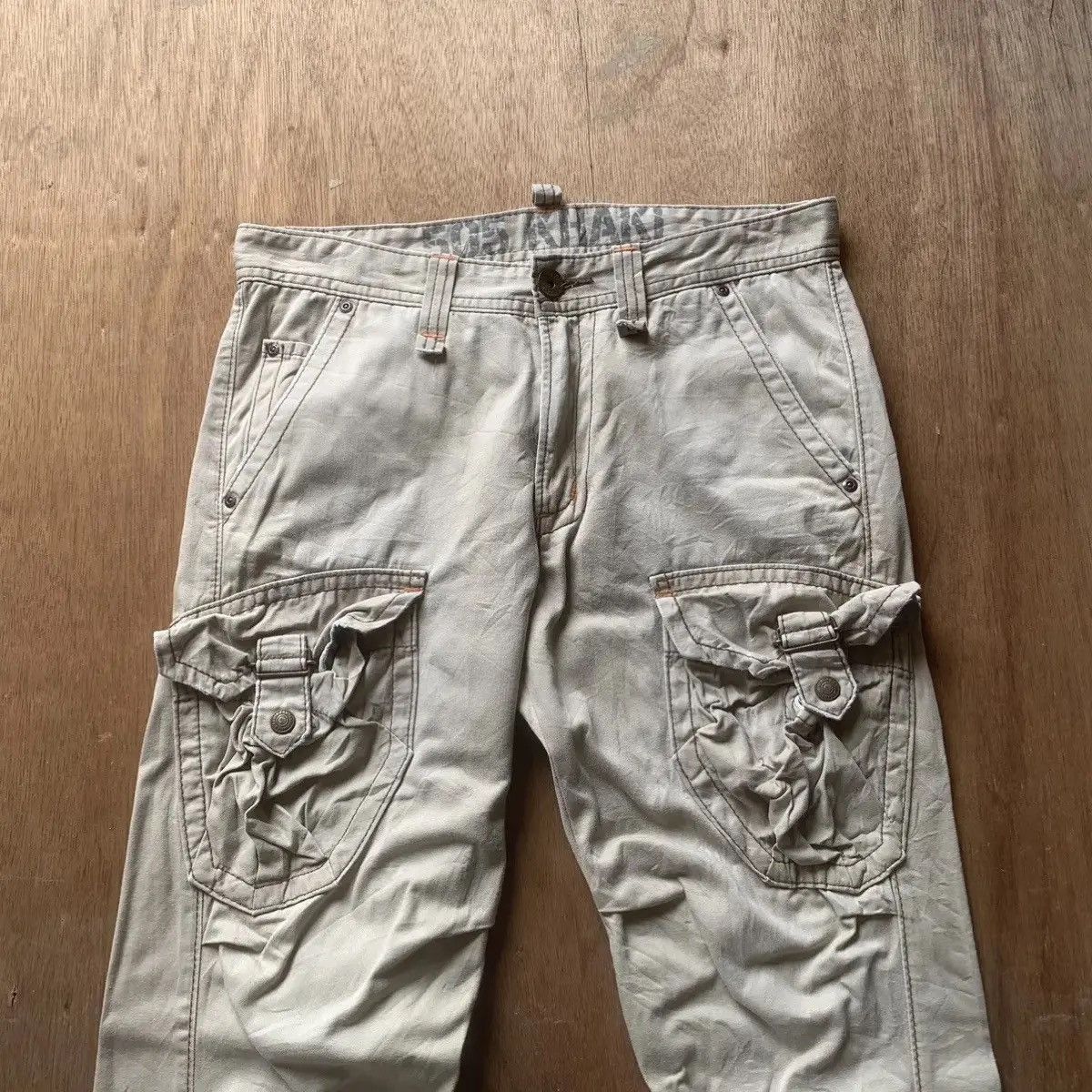 Japanese Brand STEALS 💥 VTG TYPE 505 UTILITY EDWIN CARGO CURVED LEG PANTS Size US 32 / EU 48 - 2 Thumbnail