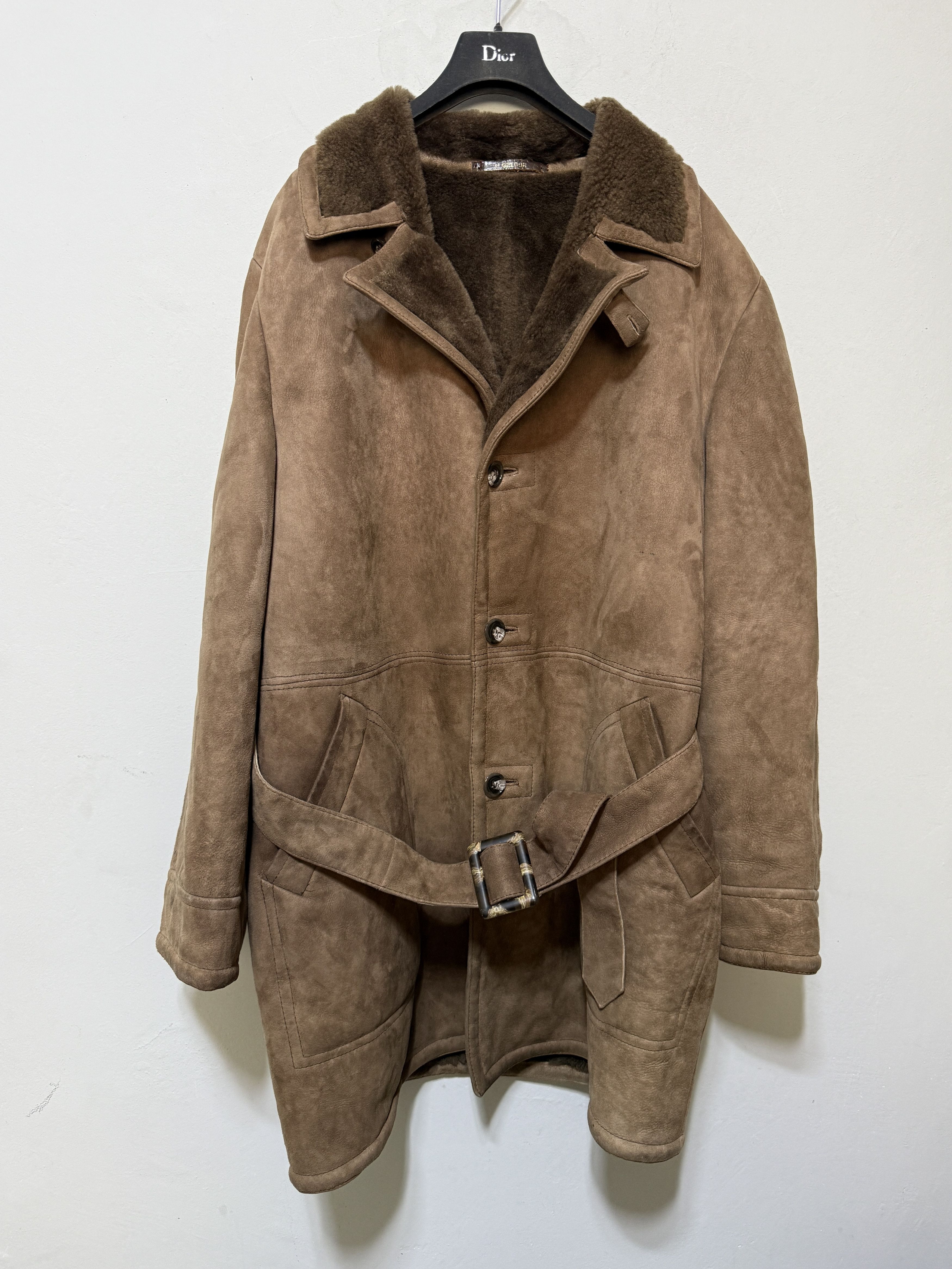 McGregor Vintage Coat Belted McGregor shearling suede coat L / xl Size US L / EU 52-54 / 3 - 10 Thumbnail