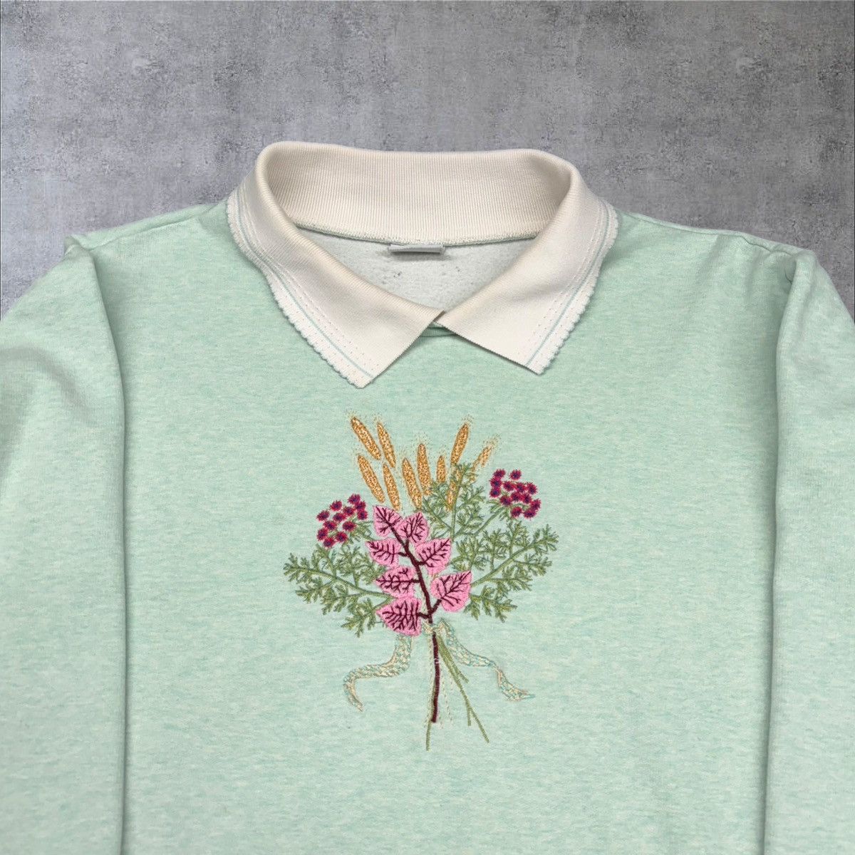 Vintage Vintage Collared Grandma Sweatshirt Size L / US 10 / IT 46 - 2 Thumbnail