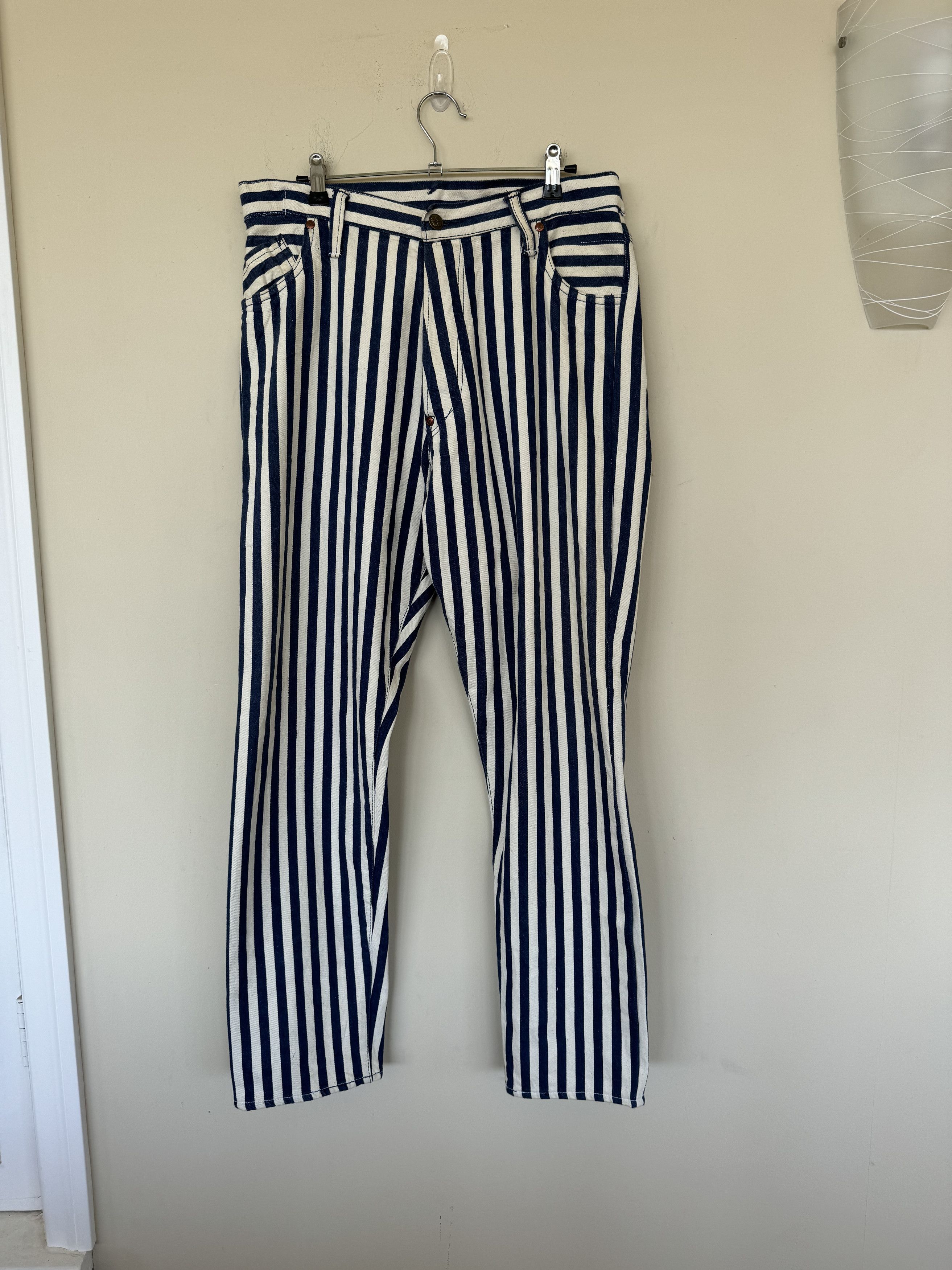 Evisu Evisu Pinstripe Denim Size US 34 / EU 50 - 2 Thumbnail