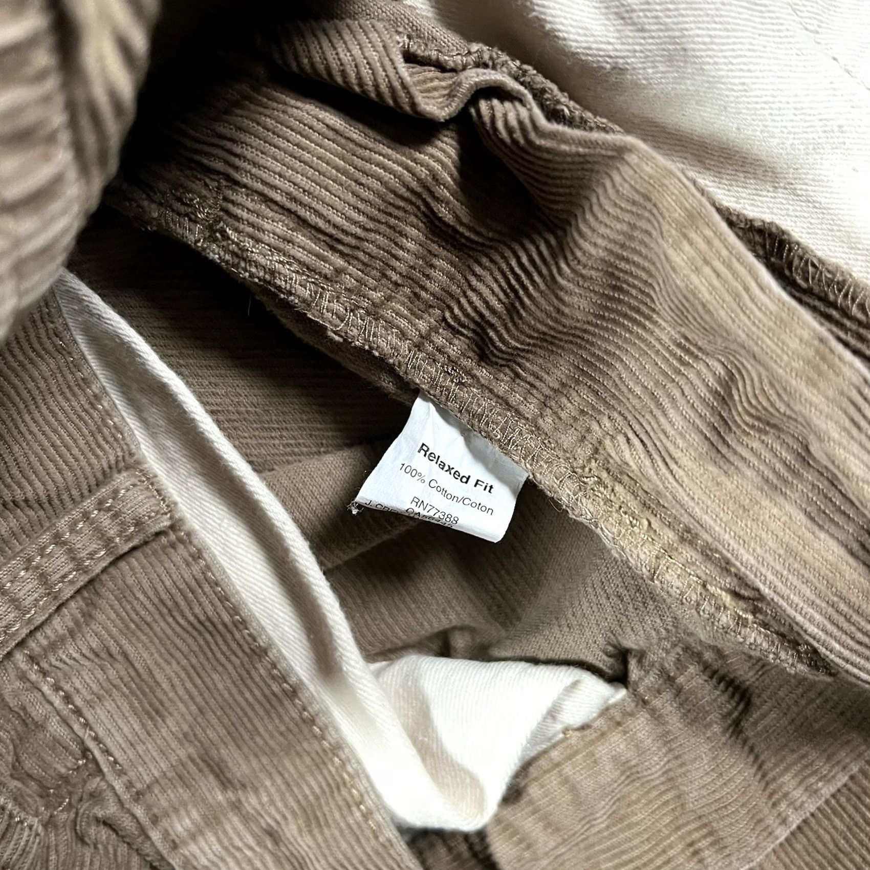 J.Crew J. Crew Pants Mens 33x30 Corduroy Relaxed Fit Straight Leg Cotton Stretch Preppy Chino Casual 90s City Hipster Brown Mens Size US 33 - 3 Thumbnail