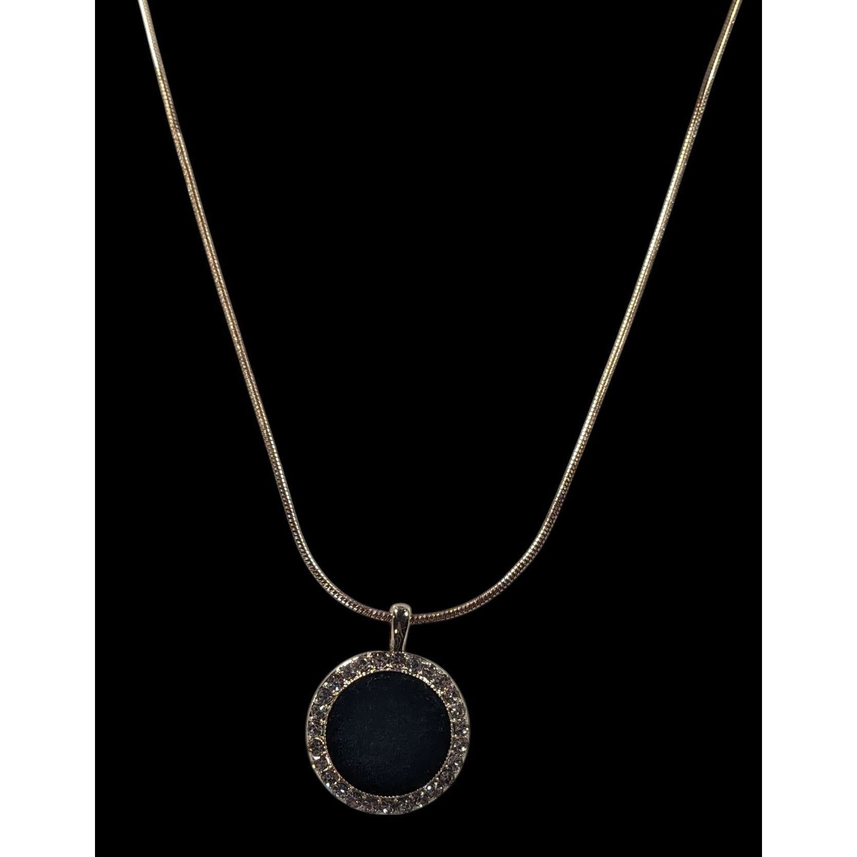 Monet Monet Social Tower Gold Tone Black Velvet Pendant Necklace Size ONE SIZE - 2 Thumbnail