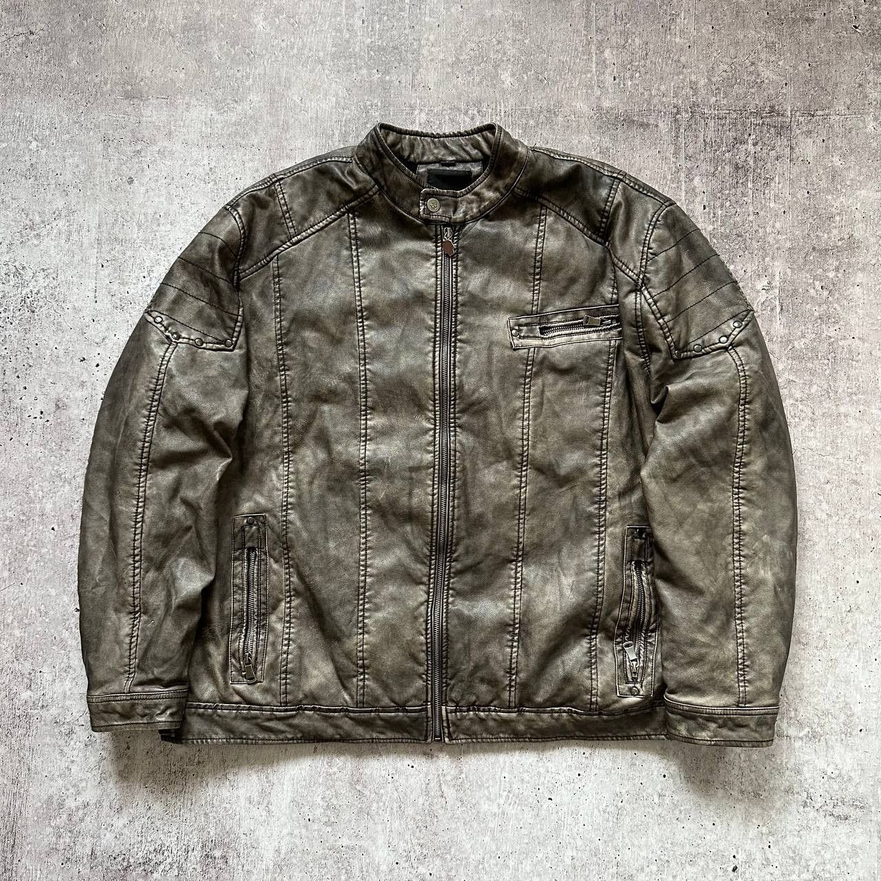 Vintage Rock Rebel No More Rules est 86 Leather Vintage Biker Jacket Size US XL / EU 56 / 4 - 1 Thumbnail