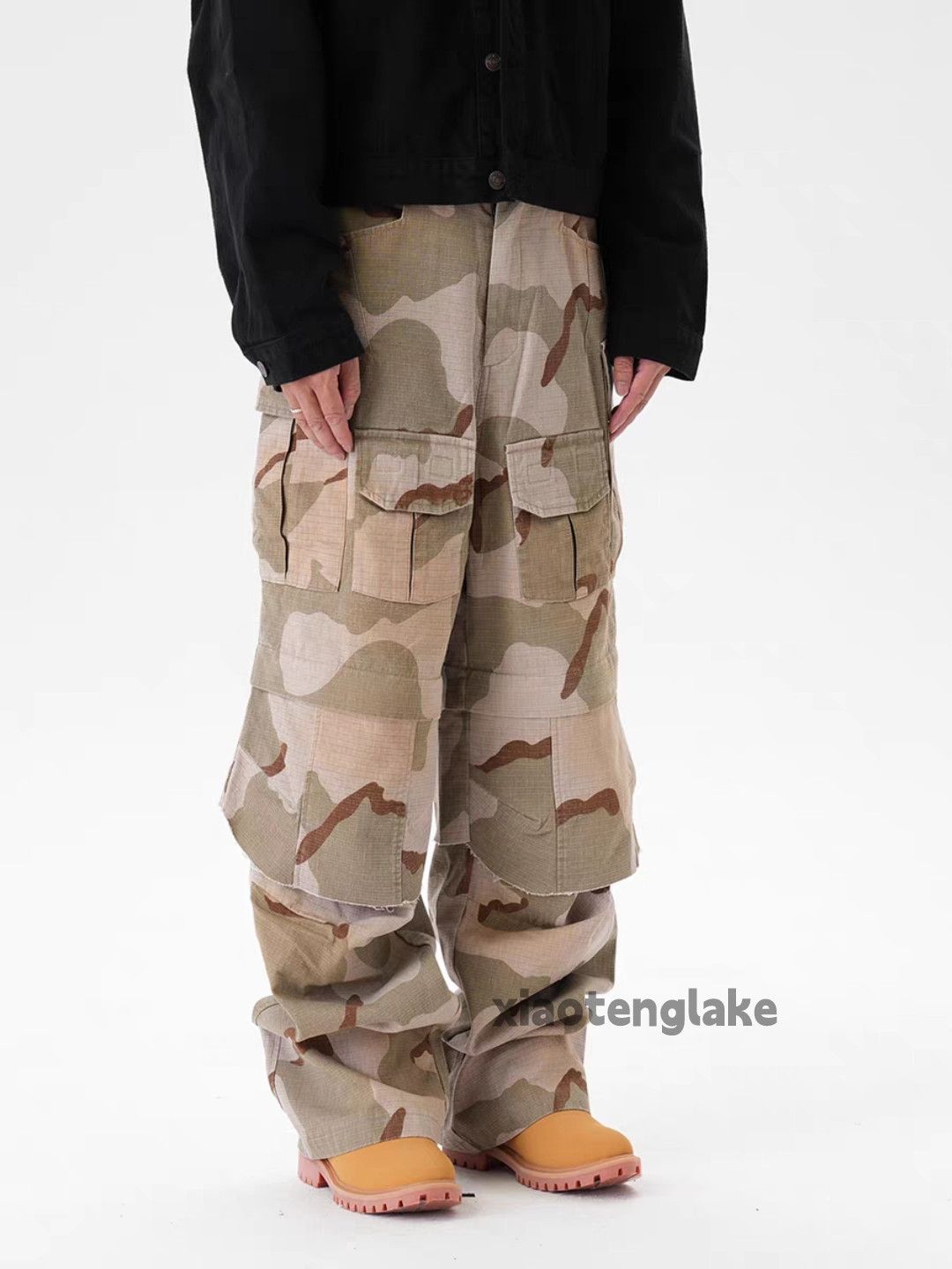 Vintage ltx loose baggy camo military outdoor cargo pants Size US 30 / EU 46 - 3 Thumbnail