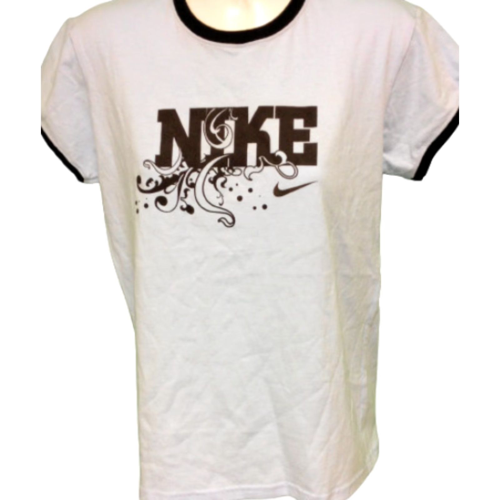 Nike Womens Nike Vintage Tee 2005 209092 404 Blue Ringer Short Sleeve T-Shirt Nike Shirt Womens Medium Blue 2005 Vintage Size S / US 4 / IT 40 - 2 Thumbnail