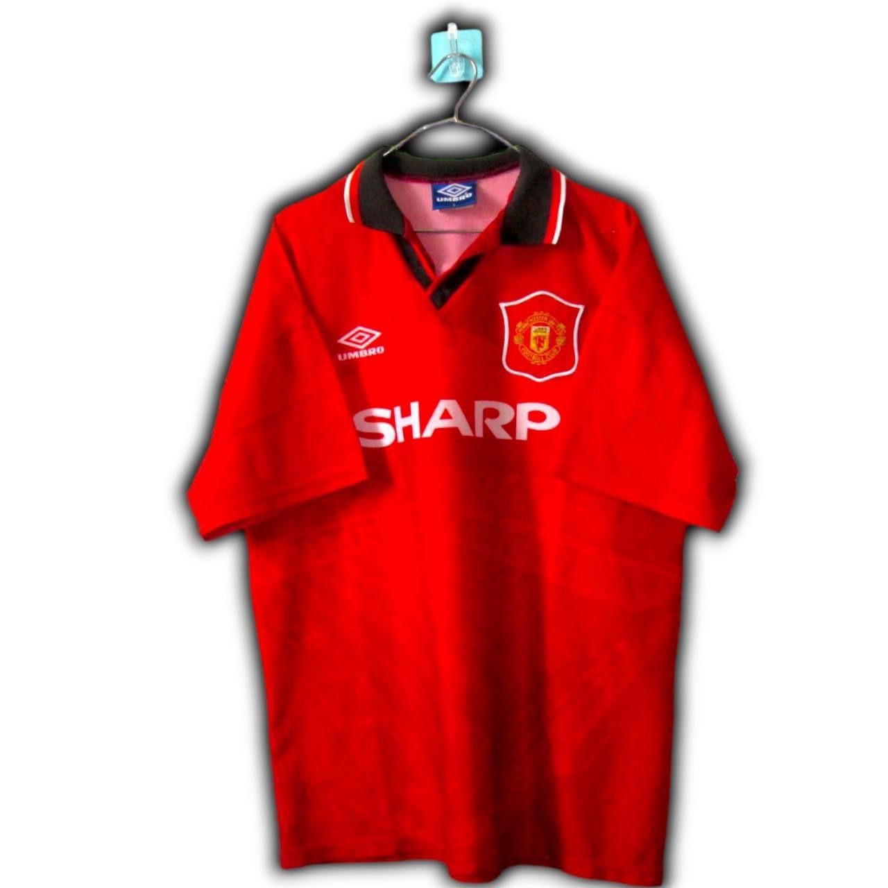 Umbro Manchester United England 1994 1995 1996 Home shirt jersey Size US L / EU 52-54 / 3 - 2 Thumbnail